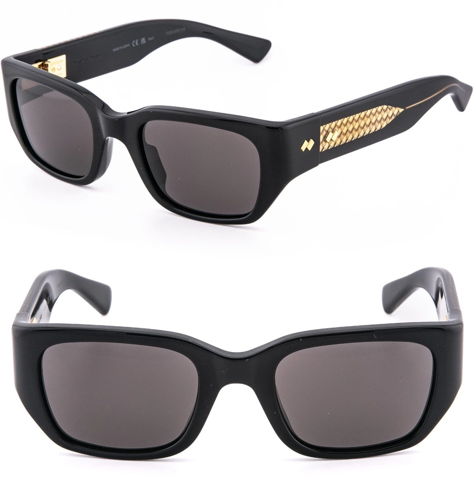 Bottega Veneta BOTTEGA VENETA 1400 BV1400S Intrecciato Black Bold 001 Size ONE SIZE - 1 Thumbnail