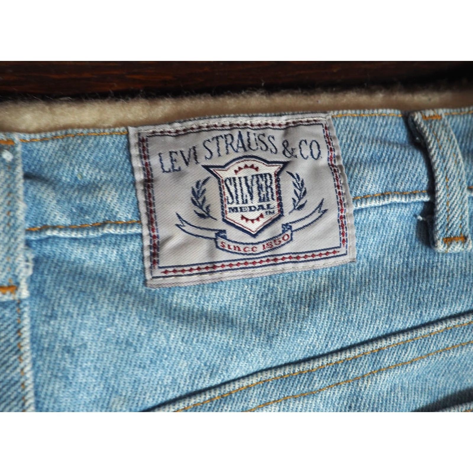 Levi's VTG Levi's Silver Medal Light Wash Denim Jeans 42x31 Mens Relaxed Straight 90s Blue Cotton Bag? Size US 42 / EU 58 - 5 Thumbnail