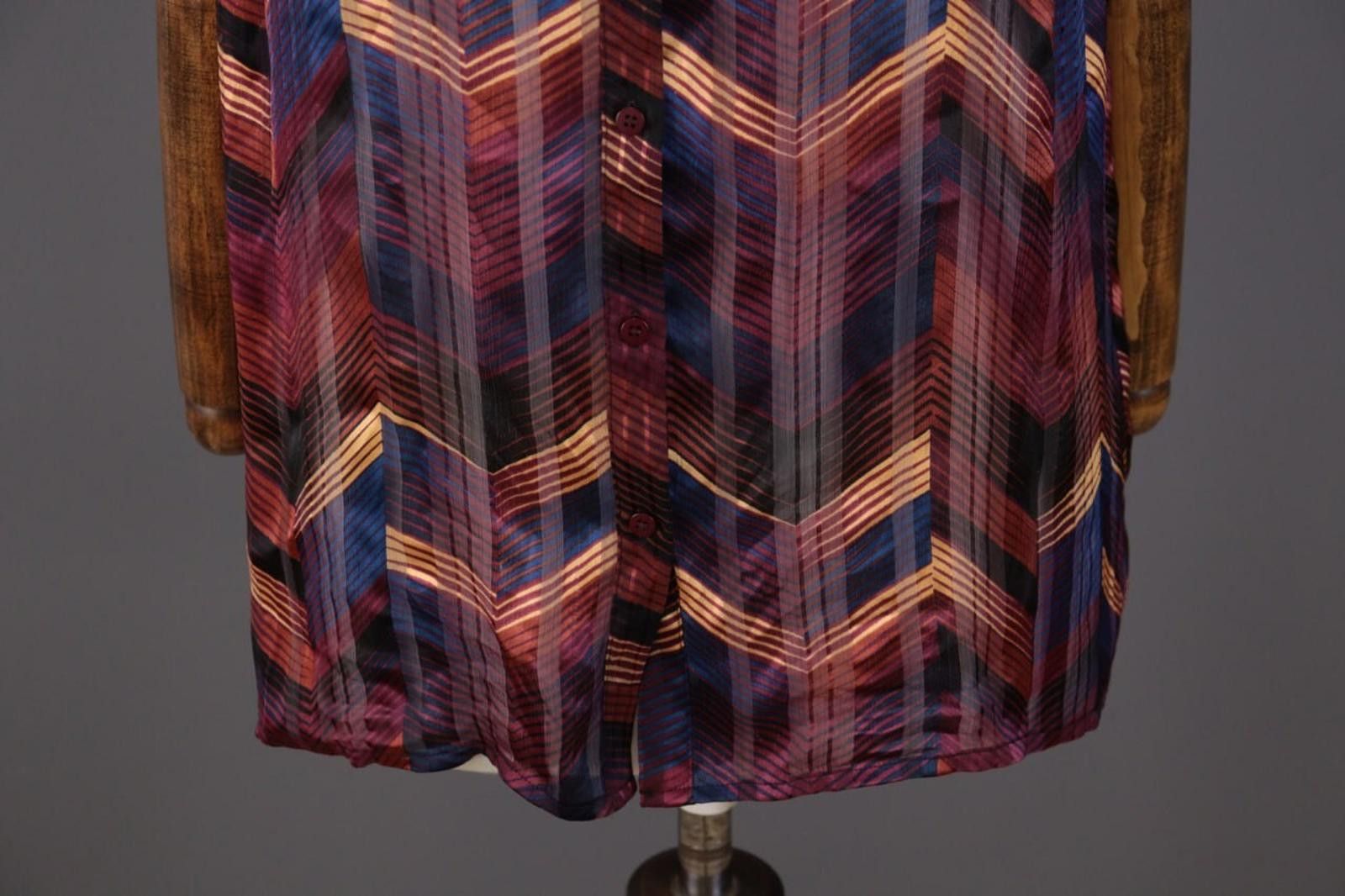 Wilkes Bashford BA&SH Pepite Bordeaux Multicolor Blouse Shirt Size 3 Size M / US 6-8 / IT 42-44 - 3 Thumbnail