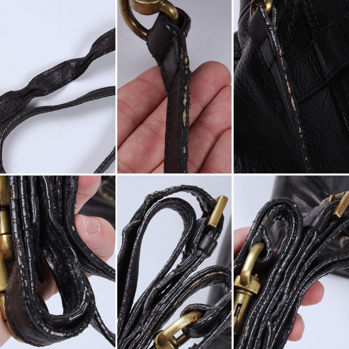 Designer × Mulberry MULBERRY Alexa Leather Black Handle Shoulder Bag 390207 Size ONE SIZE - 21 Thumbnail