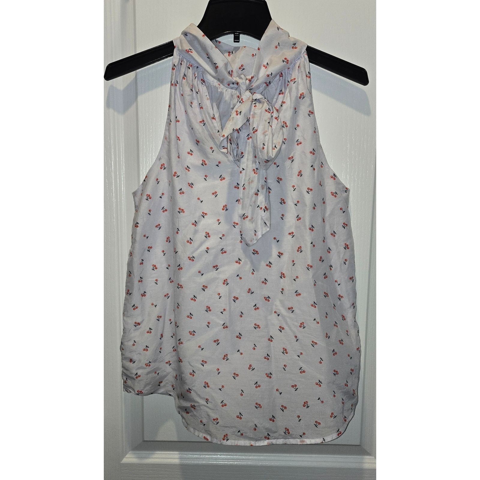 J.Crew J. Crew cherry halter tie tank sz 2 silk blend Size XS / US 0-2 / IT 36-38 - 2 Thumbnail