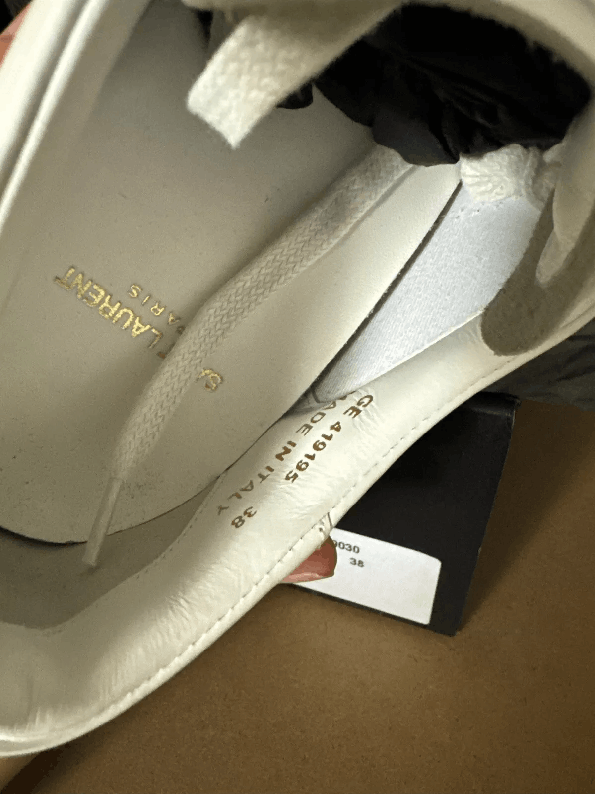 Yves Saint Laurent Saint Laurent Court Classic SL/06 Sneakers - Leather - White Size US 8 / IT 38 - 8 Thumbnail
