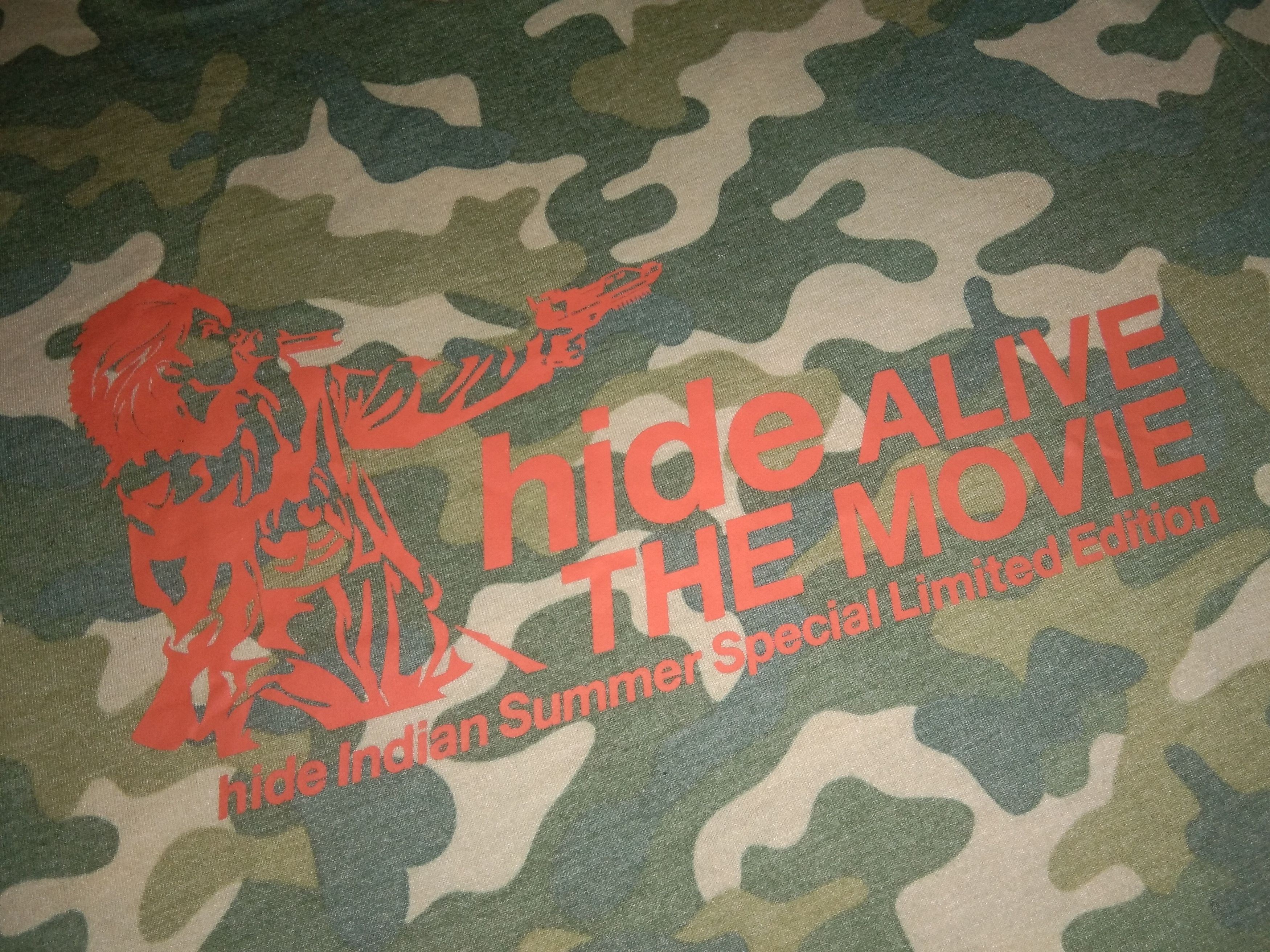 Other Hide ALIVE tshirt XJAPAN jrock band camo Size US M / EU 48-50 / 2 - 1 Thumbnail