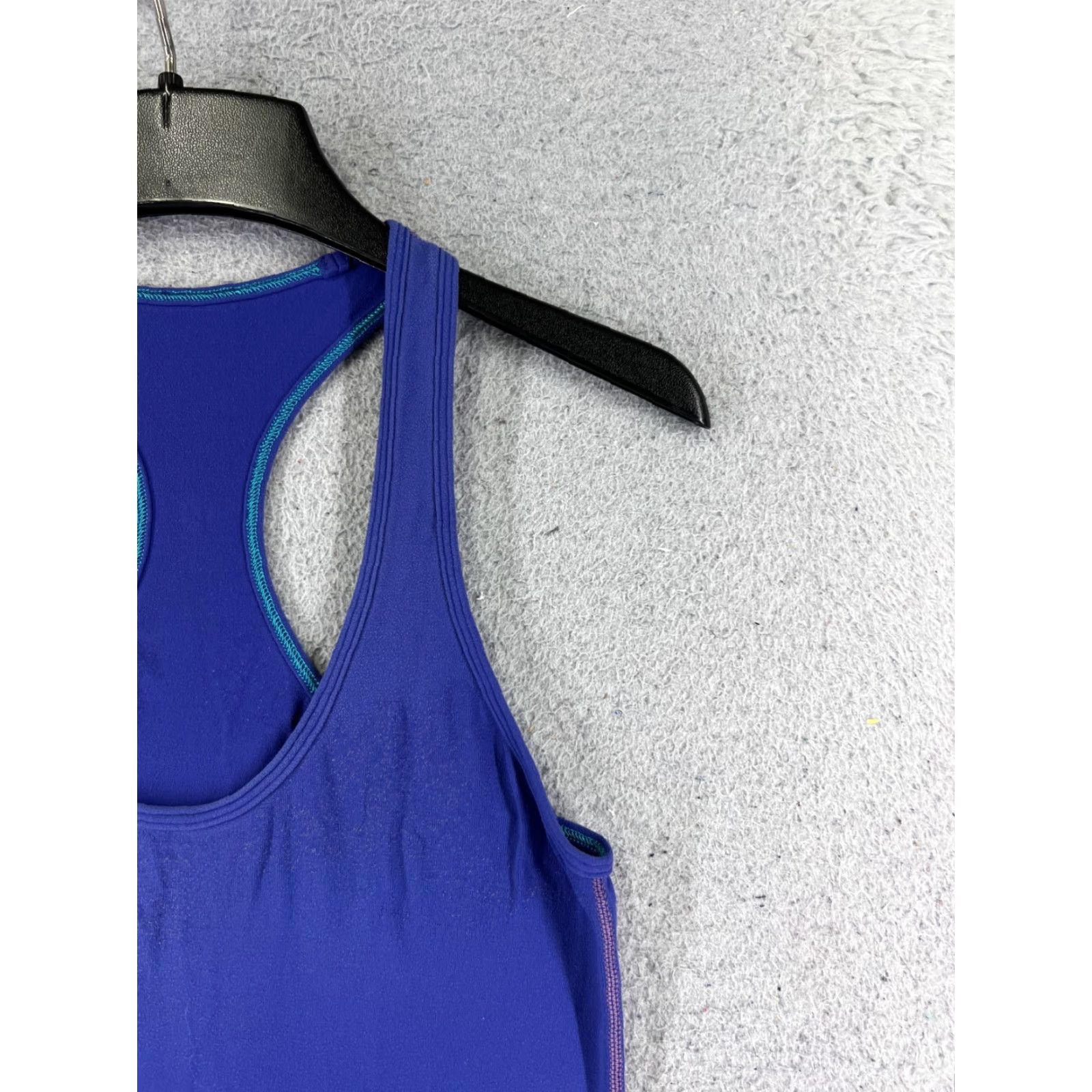 Lululemon Lululemon Shirt Women 4 Blue Cool Racerback Luon - Tank Top, Sleeveless, Jersey Knit, Regular Size 4, Casual Workwear, Activewear, 90s? Wait. Size S / US 4 / IT 40 - 2 Thumbnail