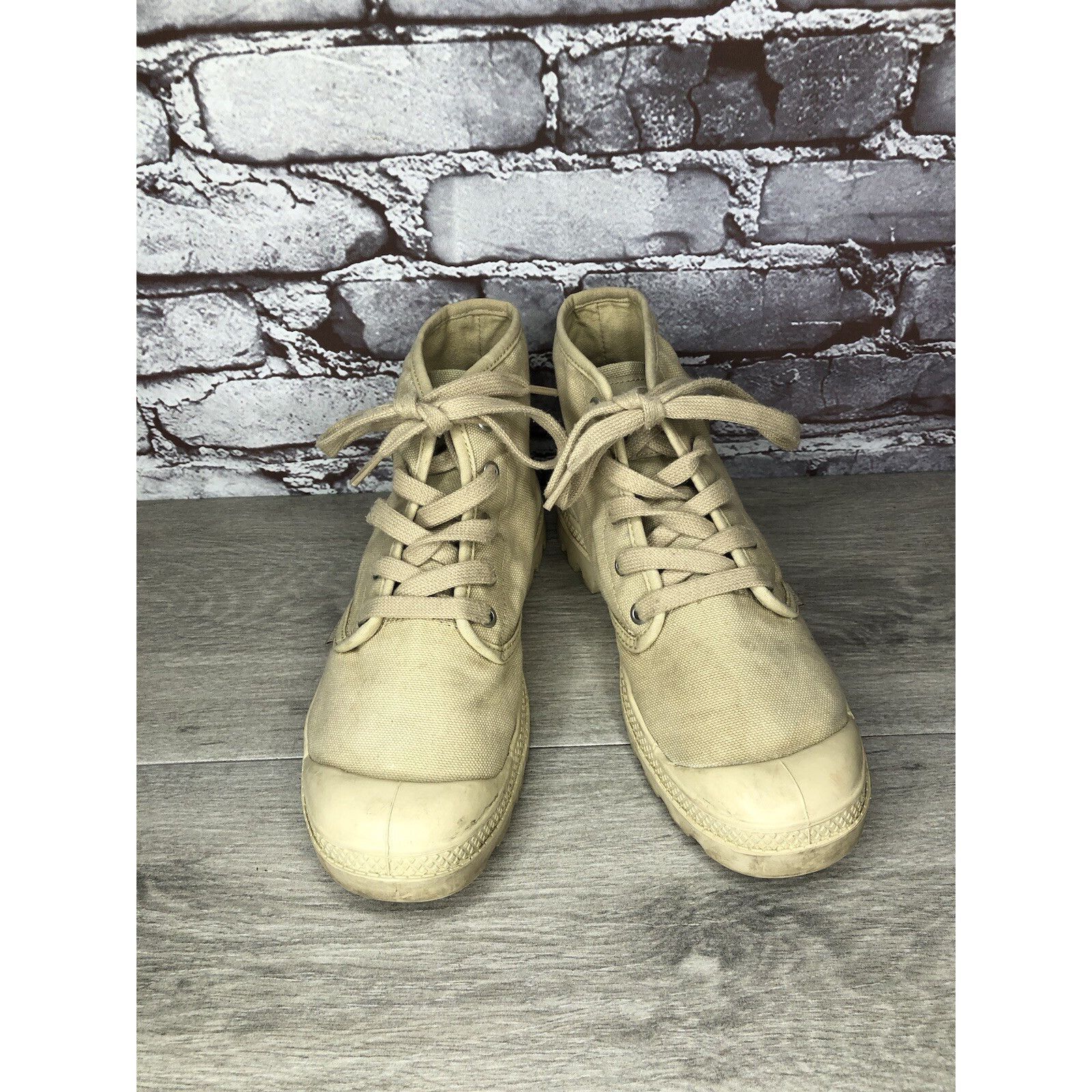 Palladium Palladium Pampa Hi Sahara Beige Khaki Canvas Lace Boots Wome Size US 8 / IT 38 - 11 Thumbnail