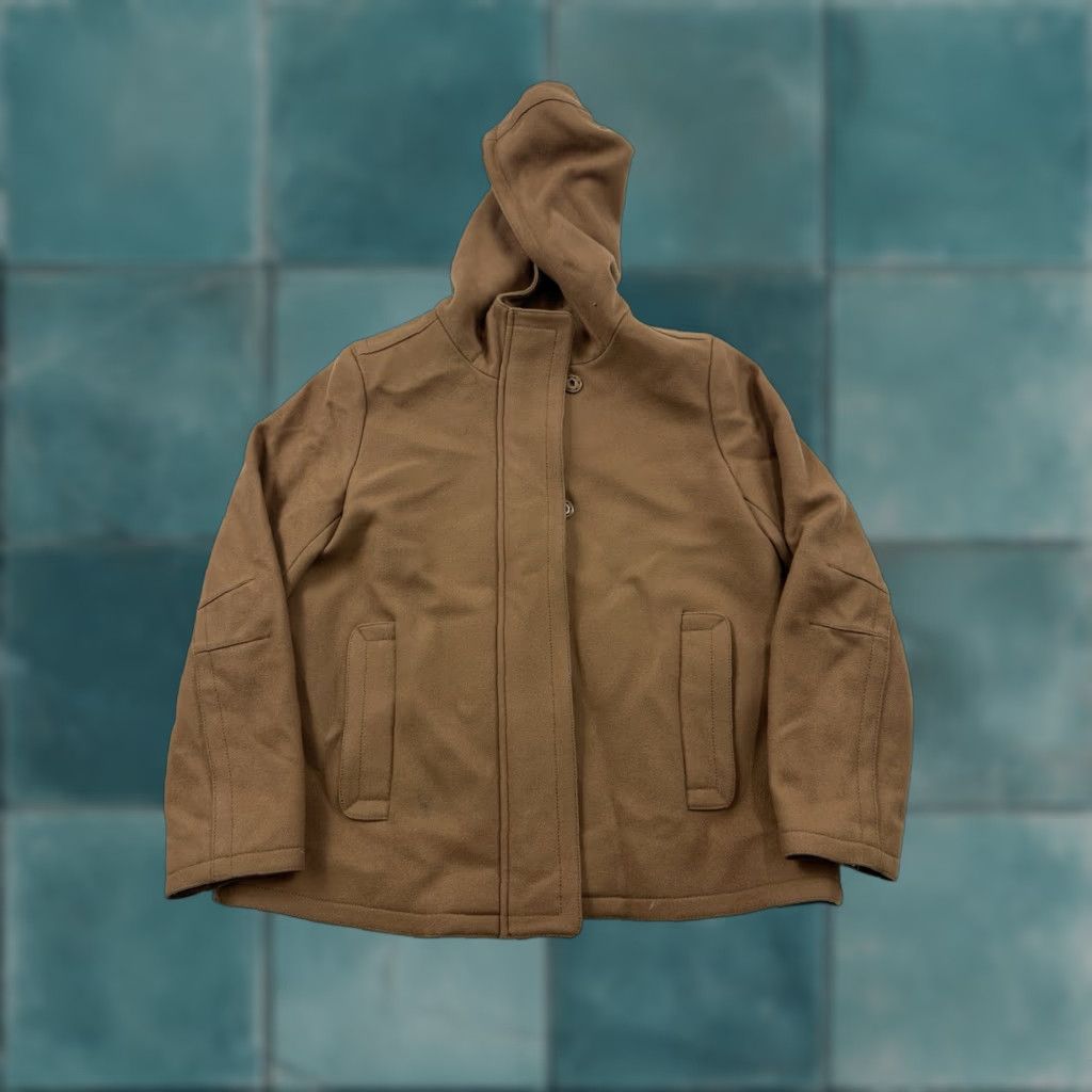 J.Crew J.Crew Jacket Womens 8P Petite Brown Milton Wool Coat Hooded Full Zip Size M / US 6-8 / IT 42-44 - 1 Thumbnail