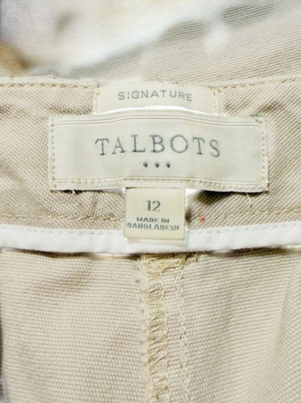 Talbots Talbots Signature Cropped Pants – Neutral Beige – Size 12 Size 34" / US 12 / IT 48 - 3 Thumbnail