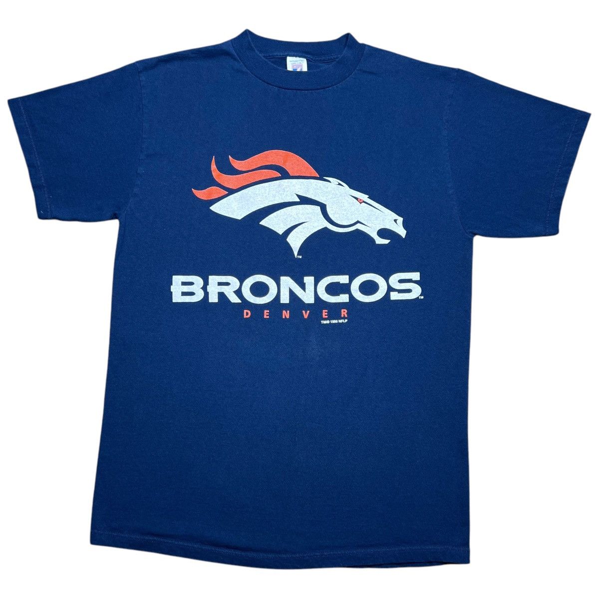 Logo 7 × NFL × Vintage Vintage 1996 NFL Denver Broncos Logo Mascot Logo 7 T-Shirt Size US L / EU 52-54 / 3 - 1 Thumbnail