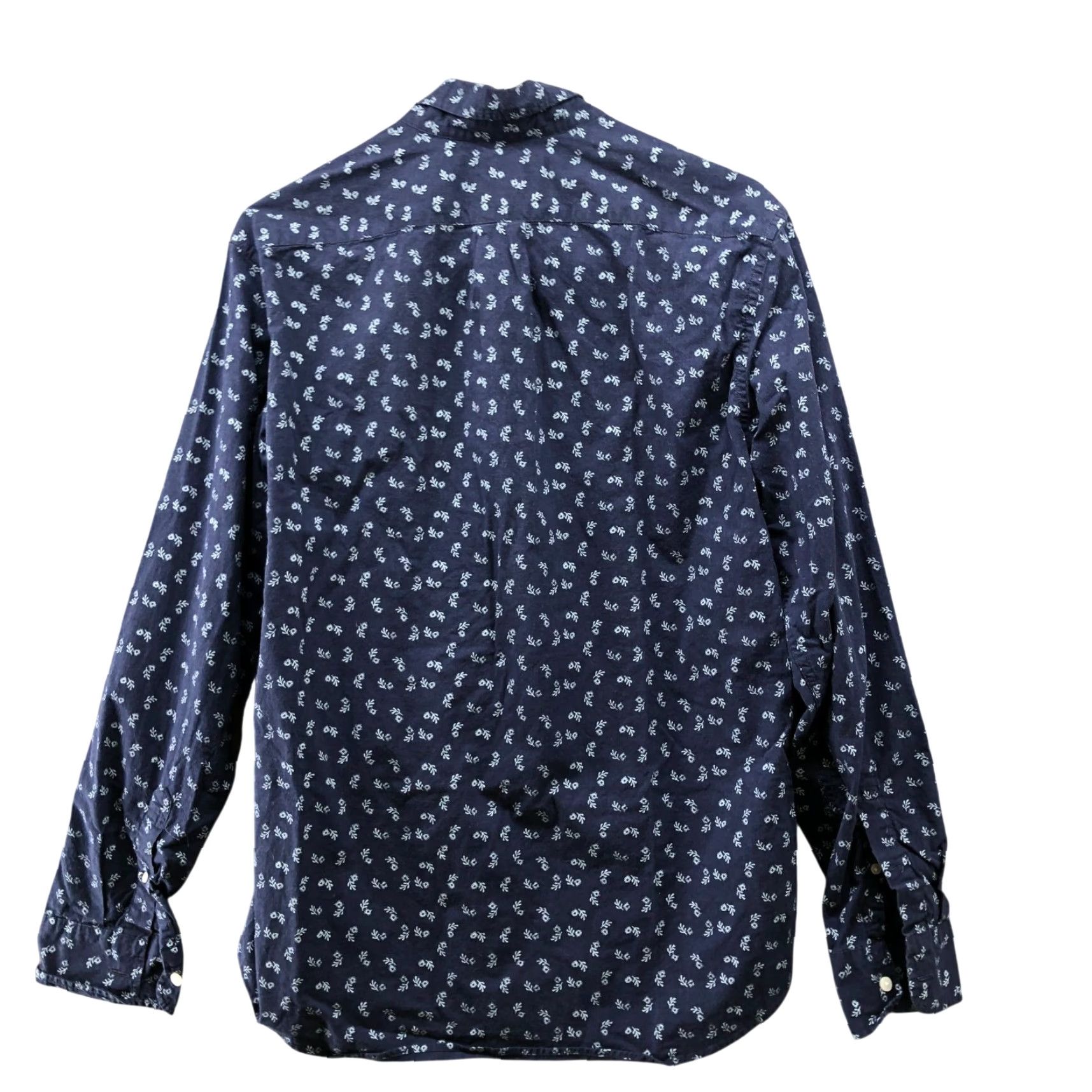 J.Crew J. Crew Button-Down Shirt Mens M Slim Navy Blue Floral Print Secret Long Sleeve Size US M / EU 48-50 / 2 - 2 Thumbnail
