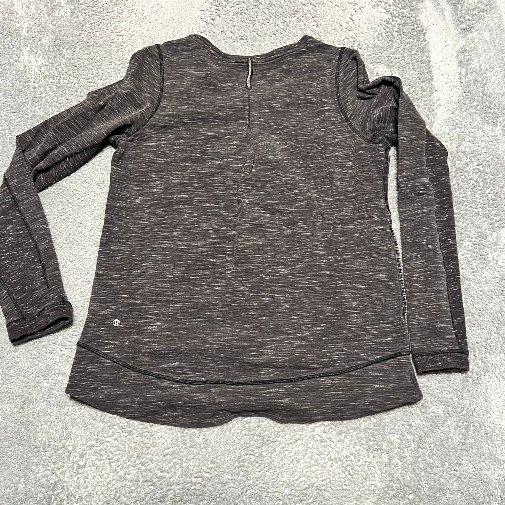 Lululemon Lululemon Shirt Womens Regular 8 Gray Heathered Exhalation Sweatshirt Pullover Women Size 8 Gray Heathered Exhalation Sweatshirt Size M / US 6-8 / IT 42-44 - 3 Thumbnail