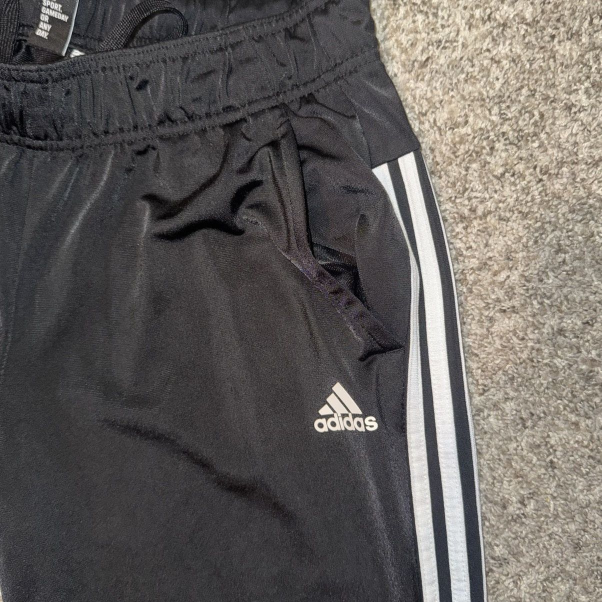Adidas Adidas Essentials Track Pants - Black w/ White Stripes Size US 30 / EU 46 - 2 Thumbnail
