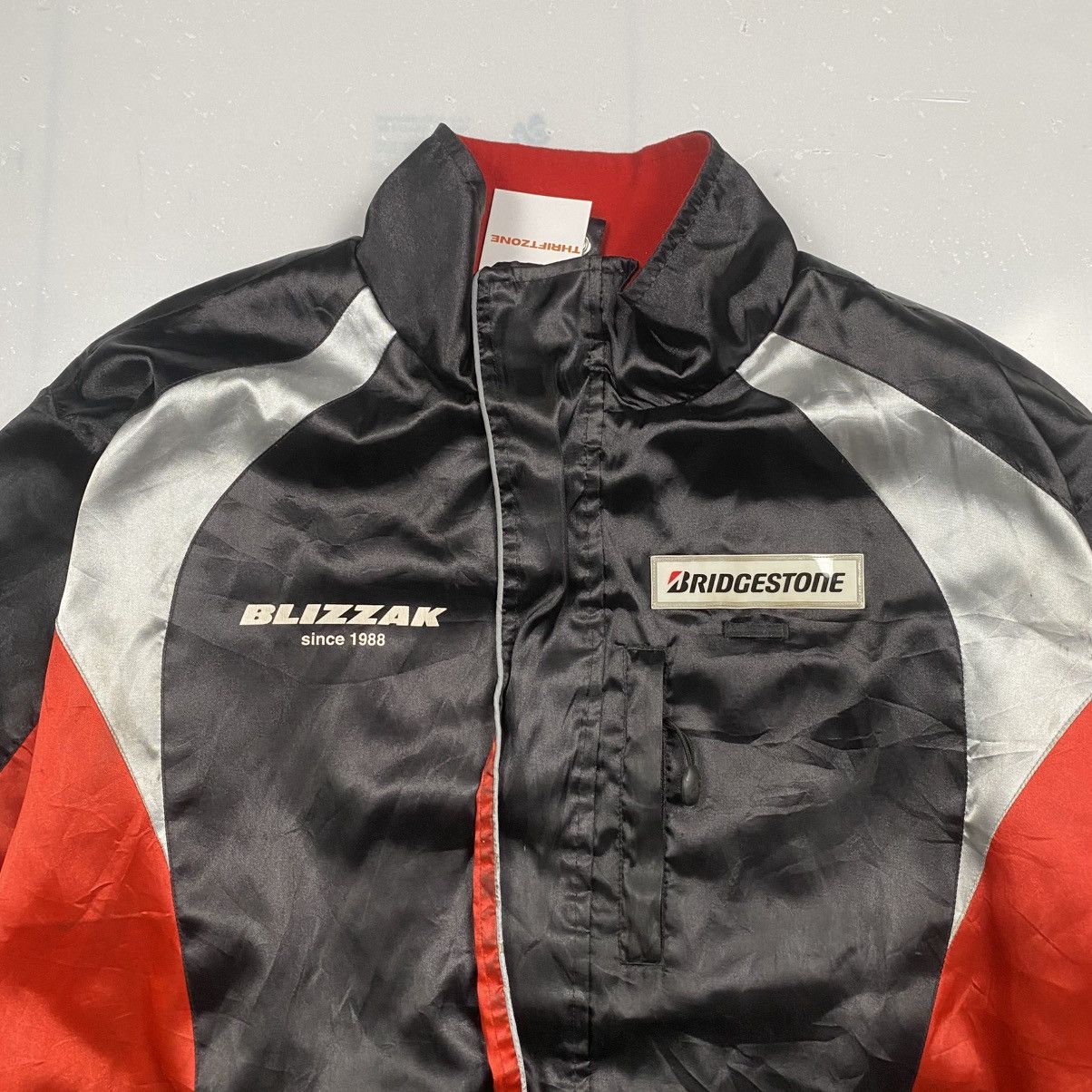 Dunlop Vintage y2k Bridgestone Blizzak Racing Bomber Jacket Size US L / EU 52-54 / 3 - 2 Thumbnail