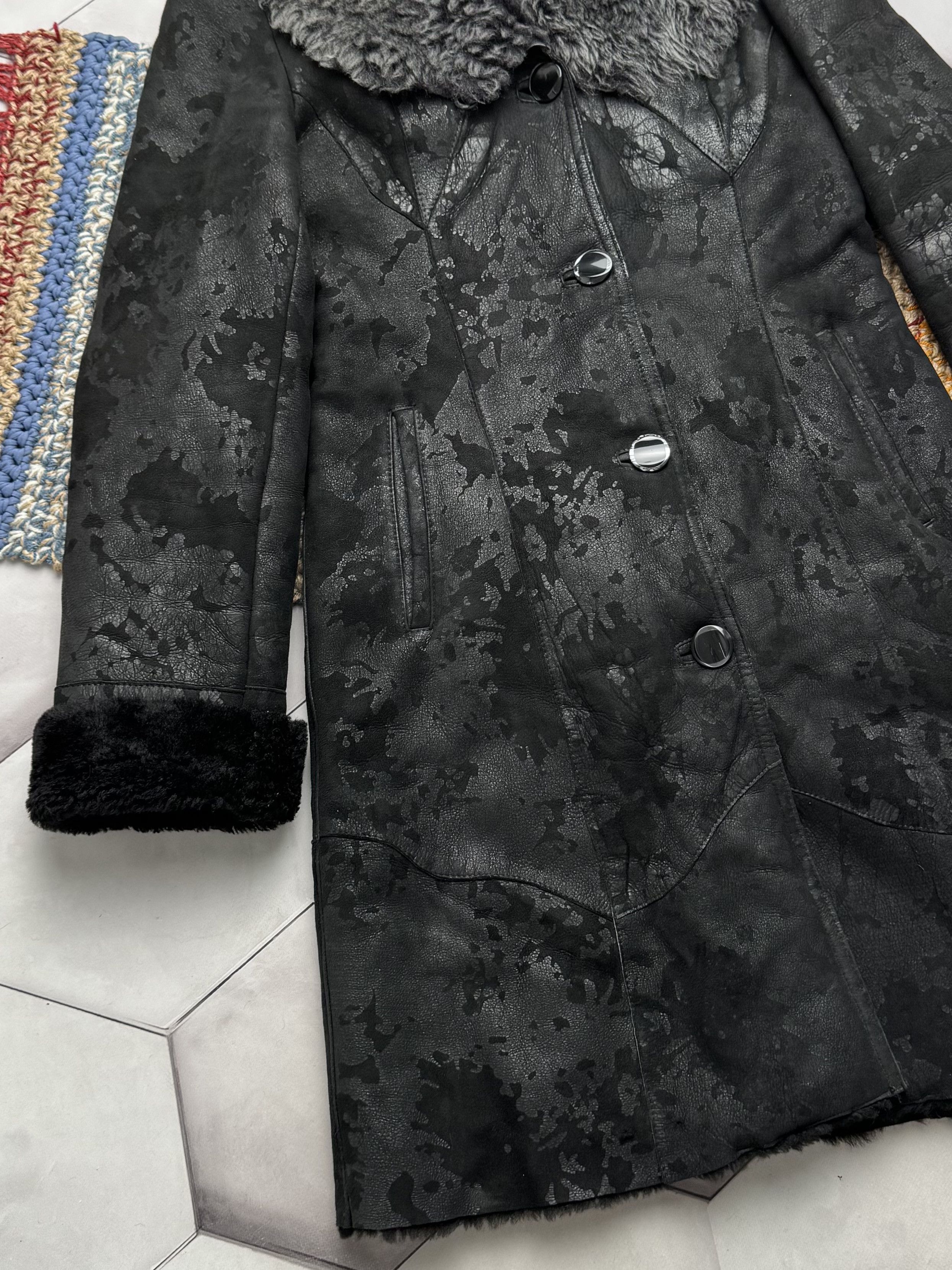 Japanese Brand Vintage Real Sheepskin Coat (E4) Size S / US 4 / IT 40 - 3 Thumbnail