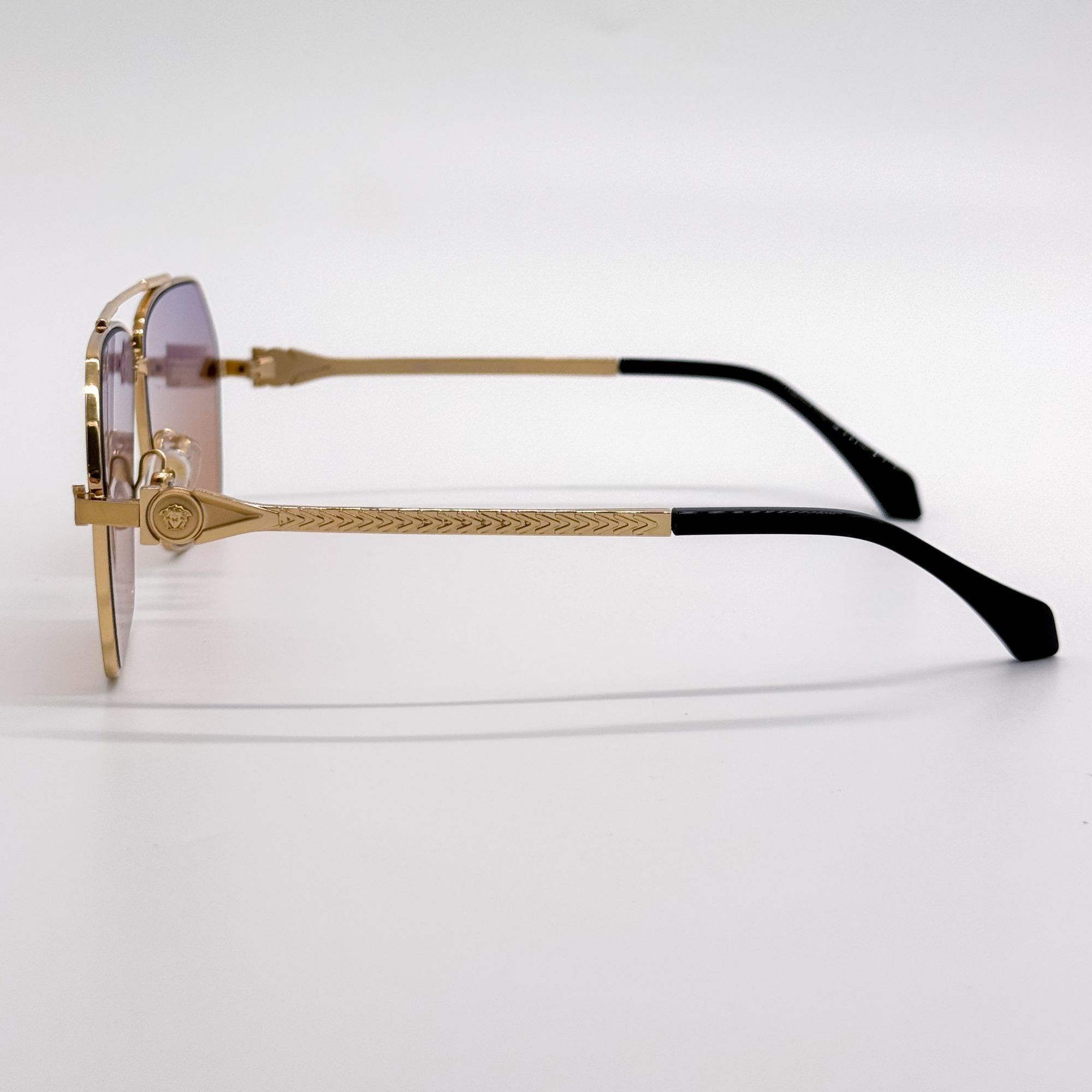 Versace NEW VE2284 1002/EL GOLD PINK UNISEX AVIATOR SUNGLASSES VE228 Size ONE SIZE - 6 Thumbnail