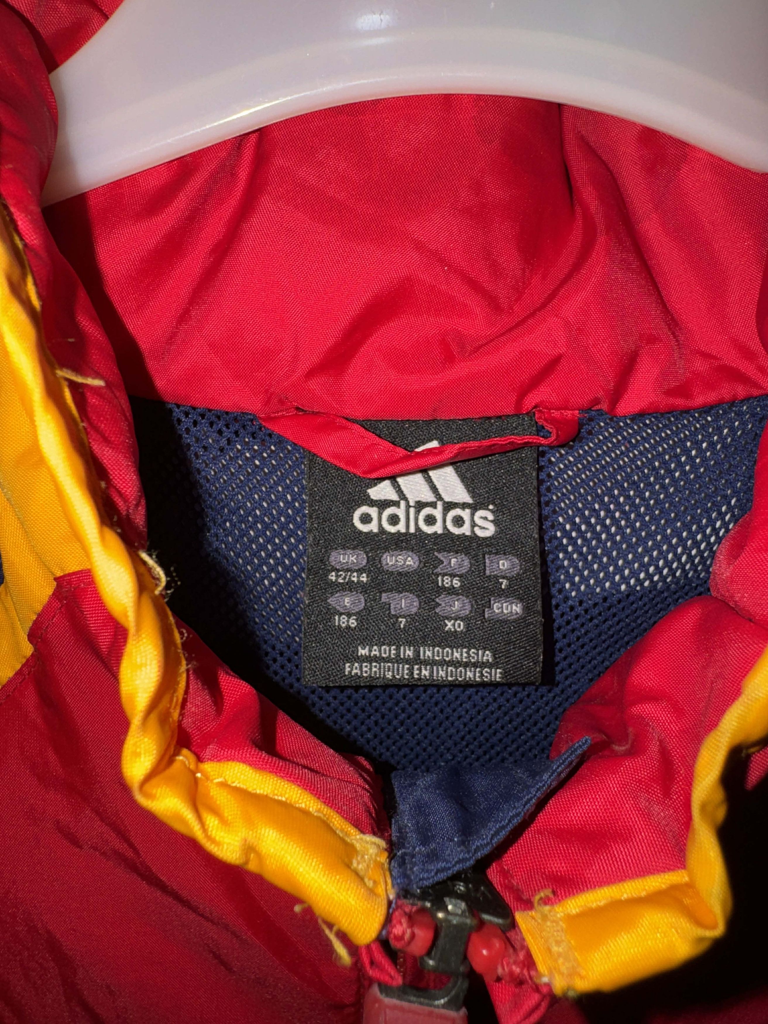 Adidas Spain 2004/06 Player Issue Vintage Adidas Jacket Size US XL / EU 56 / 4 - 7 Thumbnail