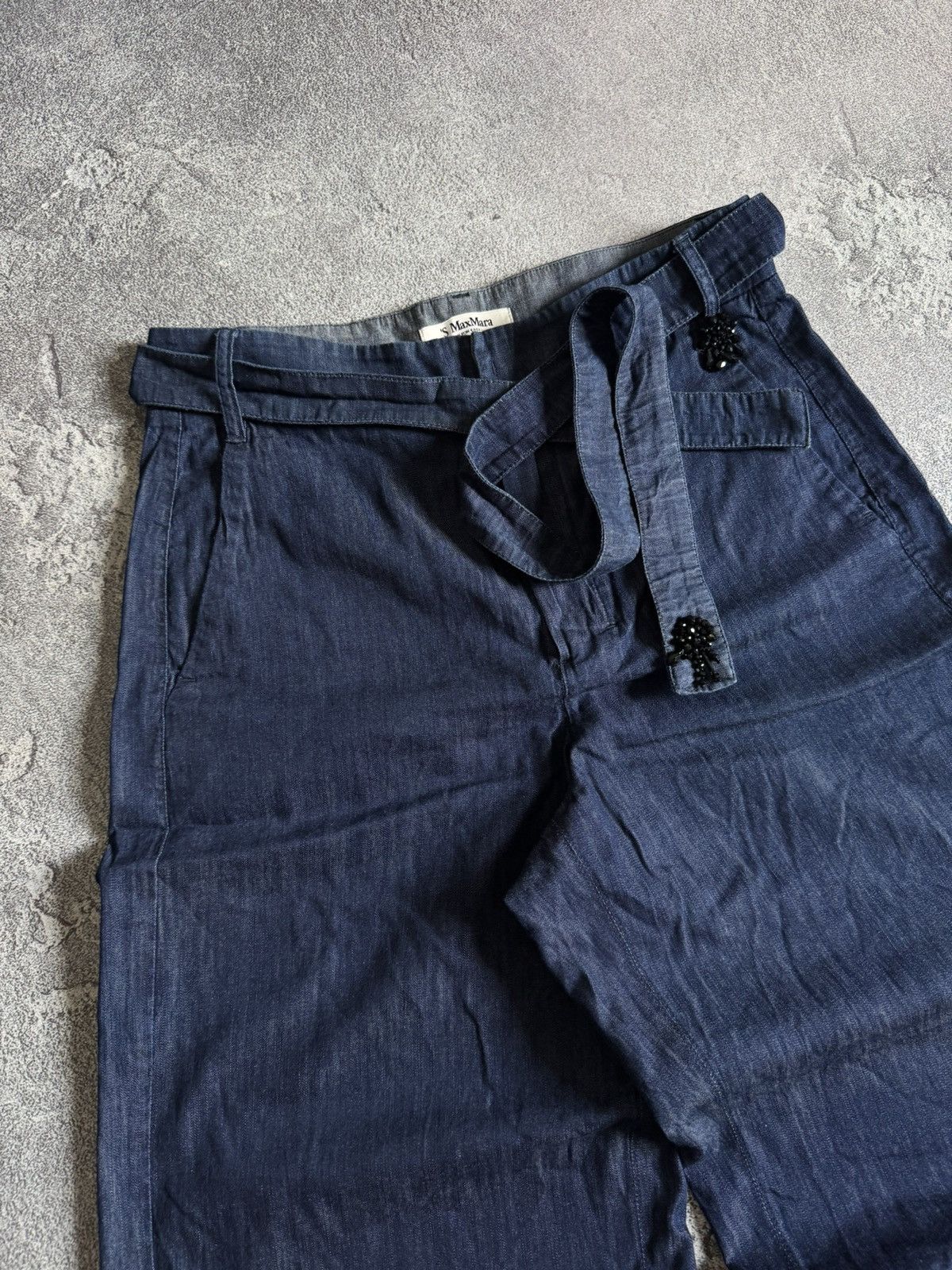 Max Mara Max Mara US8/I42/F40 pants trousers chinos relaxed palazzo Size 30" / US 8 / IT 44 - 3 Thumbnail