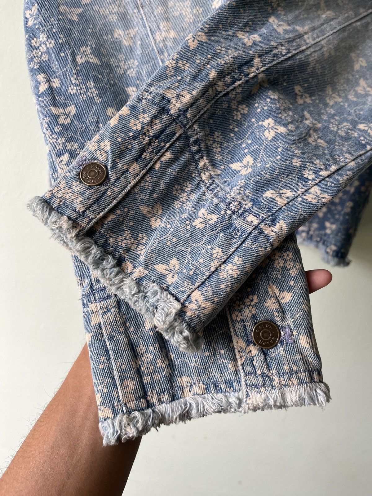 Designer × Ralph Lauren × Vintage Ralph Lauren Denim Jacket Women Size M / US 6-8 / IT 42-44 - 7 Thumbnail