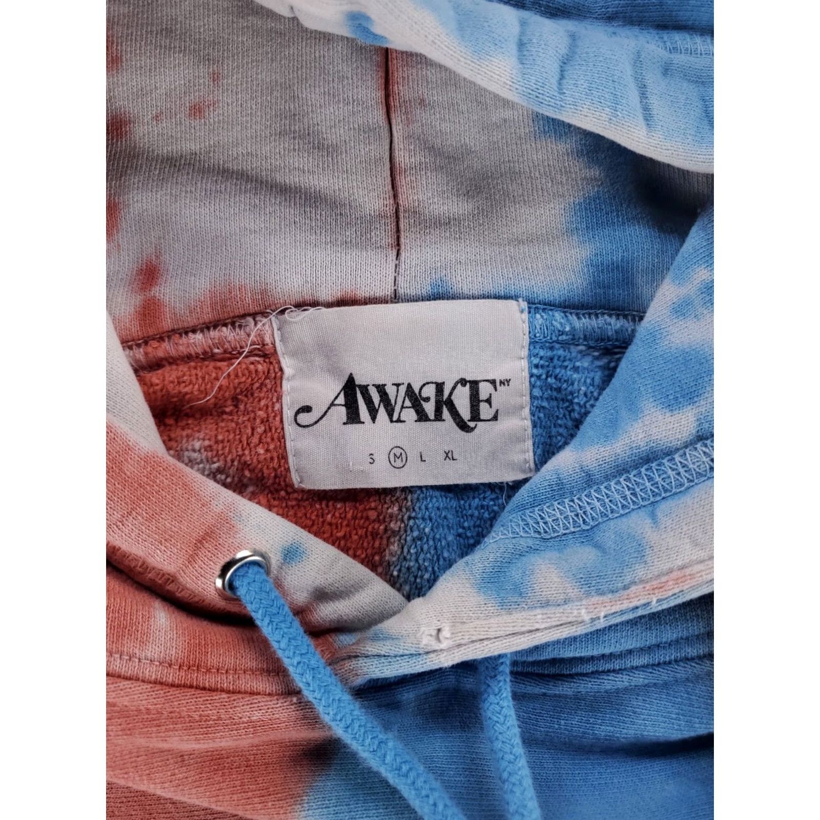Awake NY Awake Hoodie Mens M Tie-Dye Blue Pink Black Yellow Multicolor Pullover Hoodie M Men Shirt Size US M / EU 48-50 / 2 - 3 Thumbnail