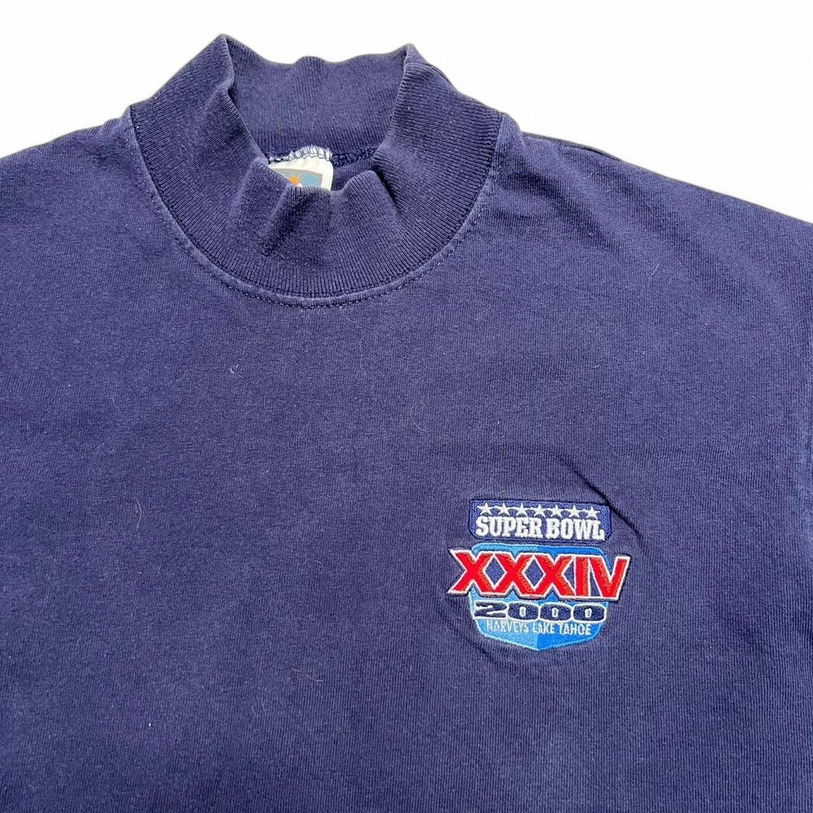 Other Vintage Super Bowl XXXIV 2000 Long Sleeve Mock Neck Shirt M Size US M / EU 48-50 / 2 - 3 Thumbnail