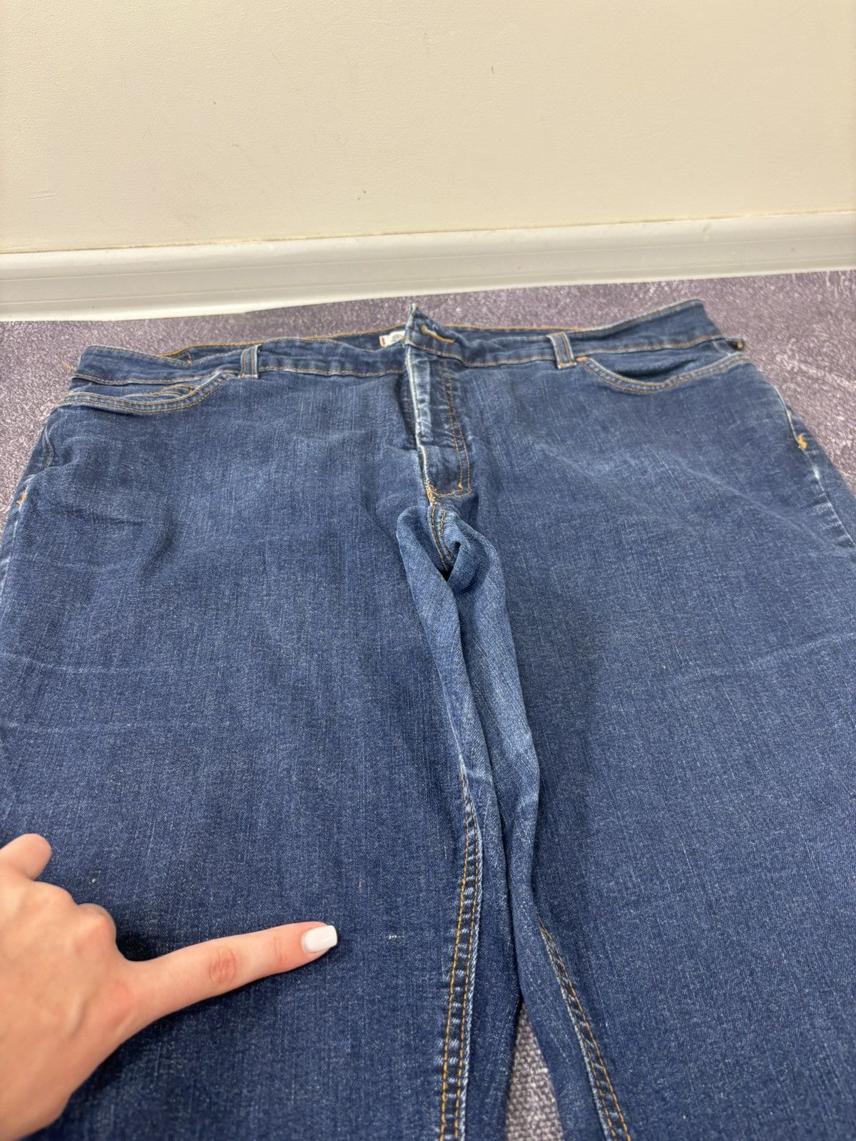 Dickies Vintage Dickies Y2K American Blue Baggy Bootcut Denim Jeans Size US 42 / EU 58 - 10 Thumbnail