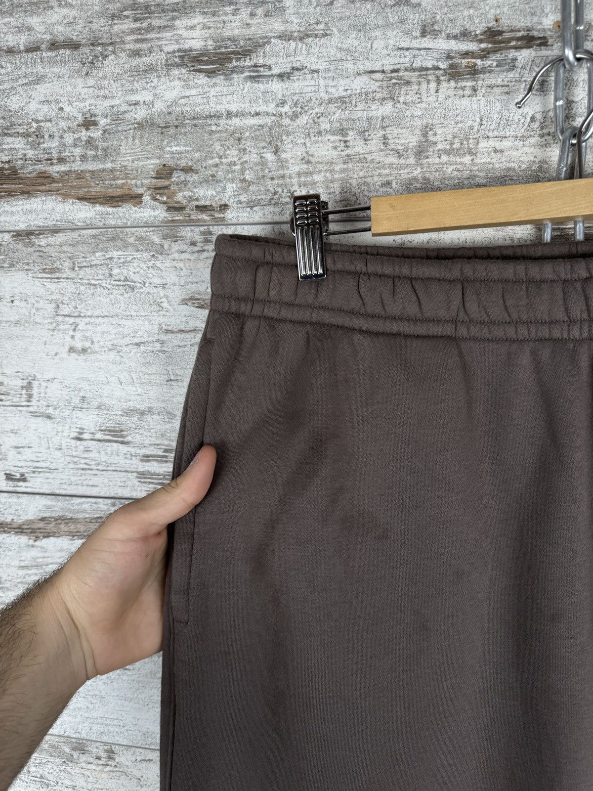 Nike × Vintage Mens Nike swoosh brown sweatpants y2k pants drill Size US 36 / EU 52 - 5 Thumbnail