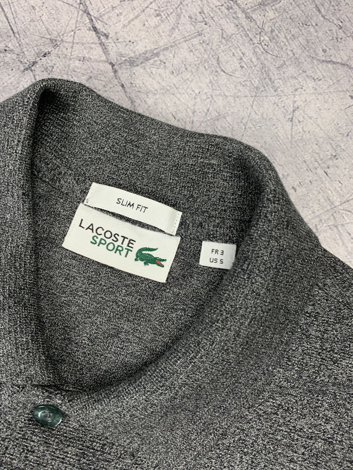 Lacoste Designer Lacoste Old Money Polo Long Sleeve Shirt Gray Sz S Size US S / EU 44-46 / 1 - 5 Thumbnail