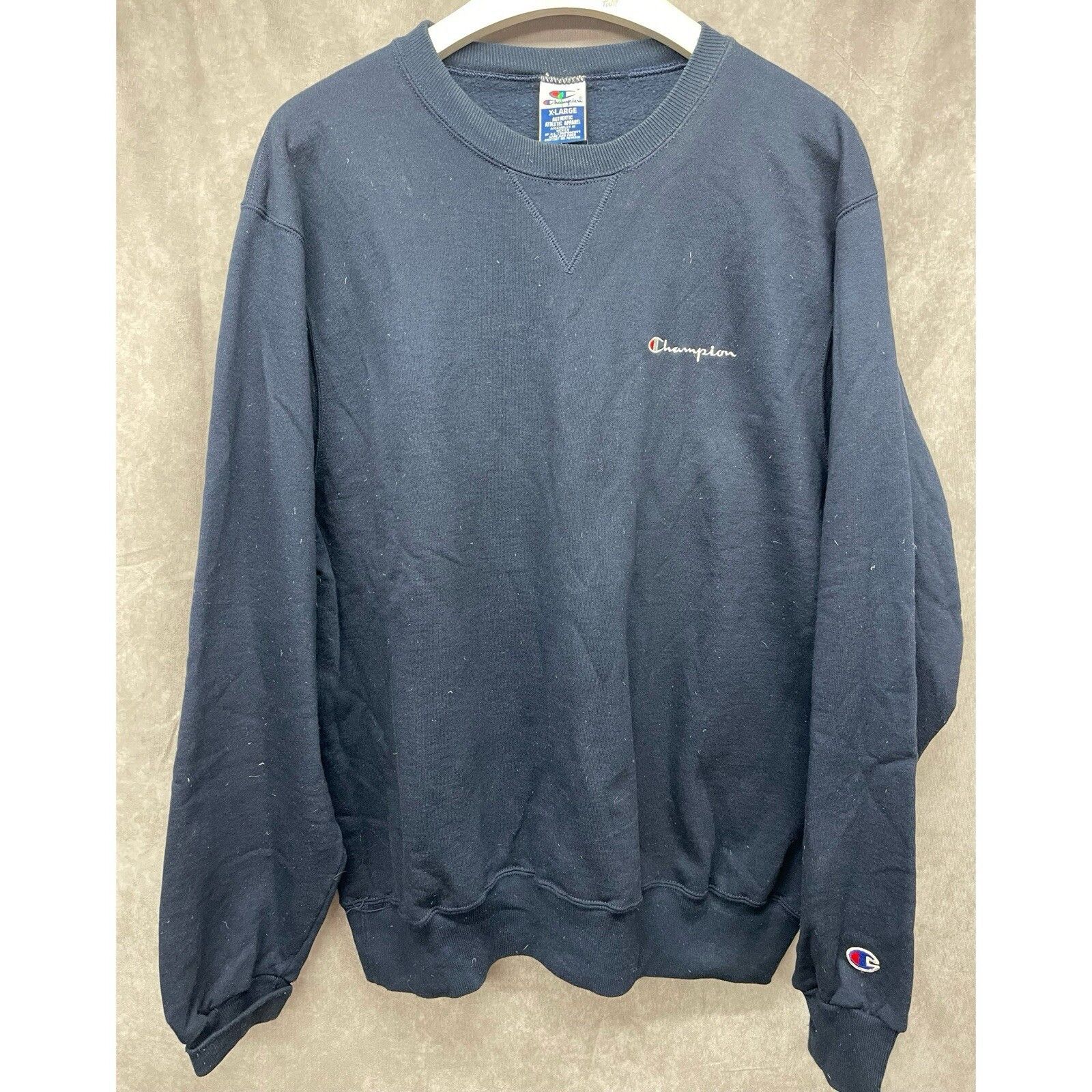 Champion VINTAGE 80s 90s CHAMPION CREWNECK SWEATSHIRT SZ MENS XL NAVY Size US XL / EU 56 / 4 - 1 Thumbnail