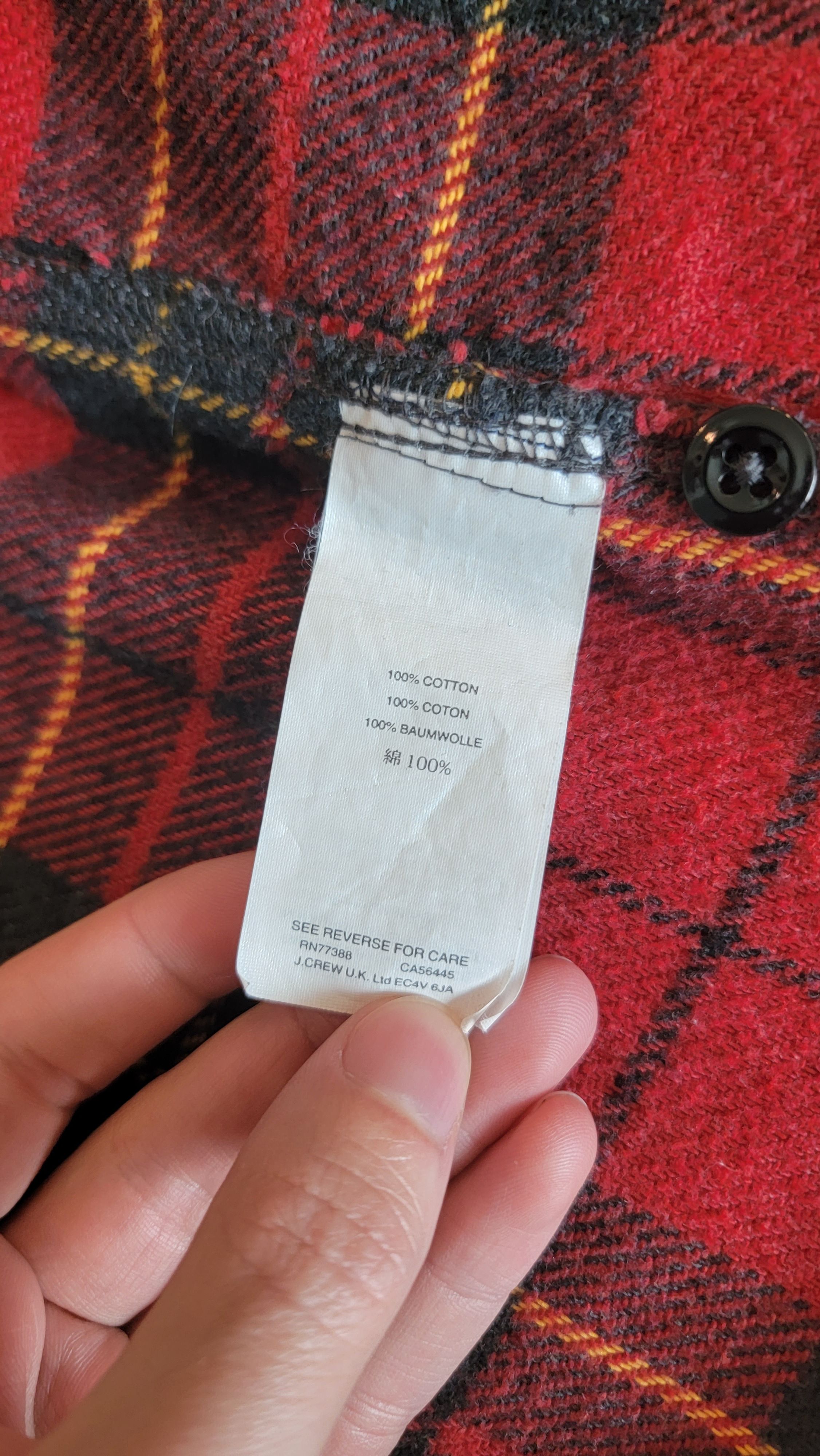 J.Crew × MZ Wallace Wallace and Barnes 100% thick cotton flannel Size US S / EU 44-46 / 1 - 3 Thumbnail
