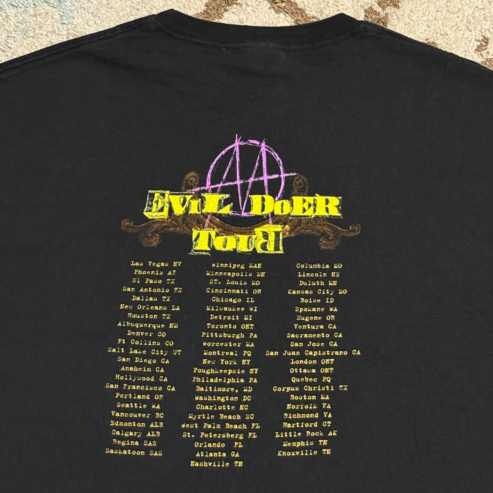 Band Tees × Vintage 2004 Ministry Evil Doer Tour Shirt w/ Thrill Kill Kult XL Size US XL / EU 56 / 4 - 4 Thumbnail