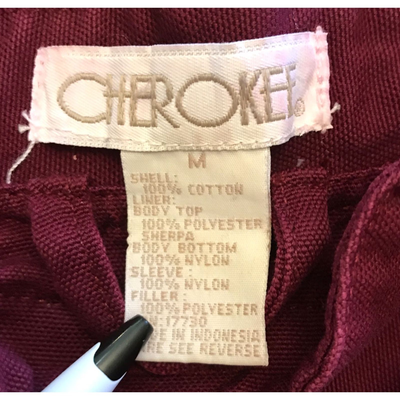 Cherokee VINTAGE Cherokee Denim Chore Jacket Size M Purple Full Zip Button Pockets Women Jacket Size M / US 6-8 / IT 42-44 - 3 Thumbnail