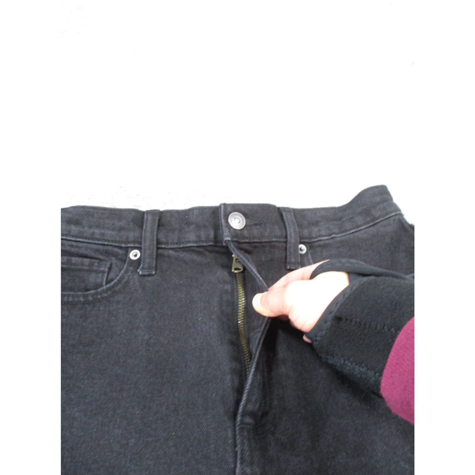 Abercrombie & Fitch Abercrombie & Fitch Skirt Womens 27 Black Denim High Rise A Line Mini Size 27" / US 4 / IT 40 - 2 Thumbnail