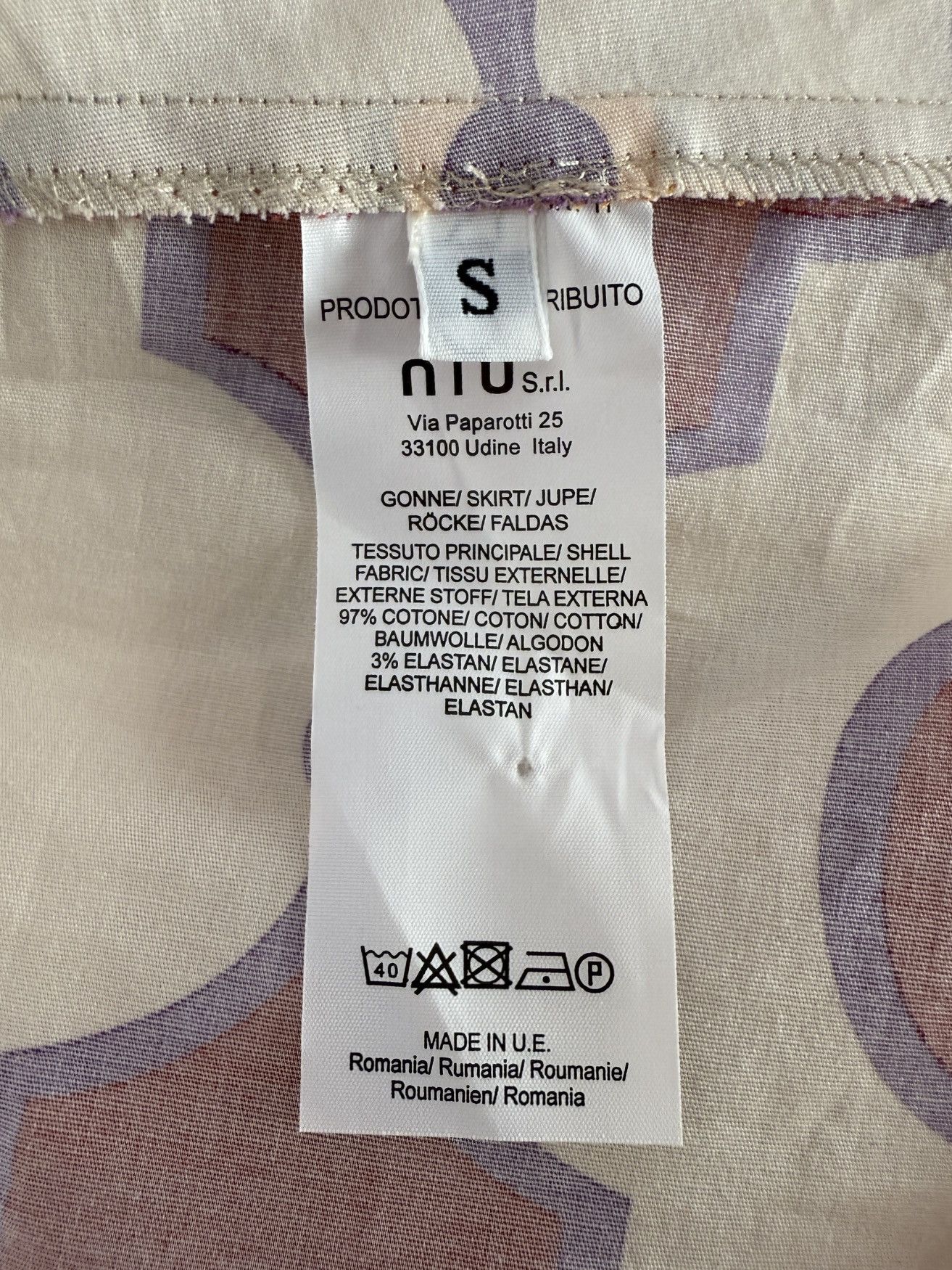 Other NIU Fashion Cotton Printed Brick Multicolor Maxi Skirt S Size 26" / US 2 / IT 38 - 8 Thumbnail