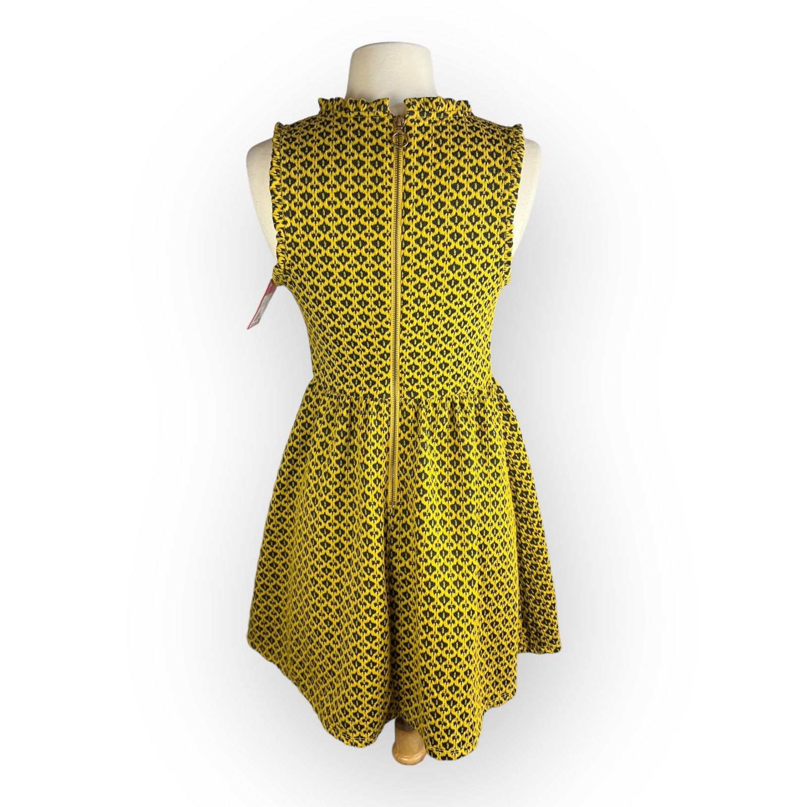 Target Basics Target Xhilaration Women's Knit Jacquard Dress Mustard Size S / US 4 / IT 40 - 5 Thumbnail