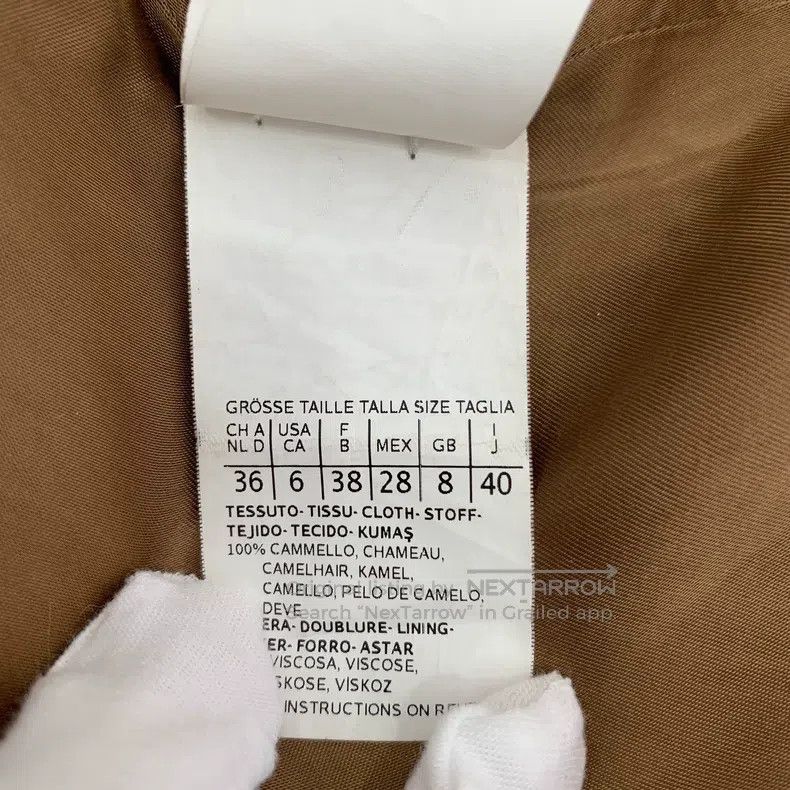 Max Mara Max Mara Brown Camel Hair Hooded Belted Robe Style Coat Size M / US 6-8 / IT 42-44 - 7 Thumbnail