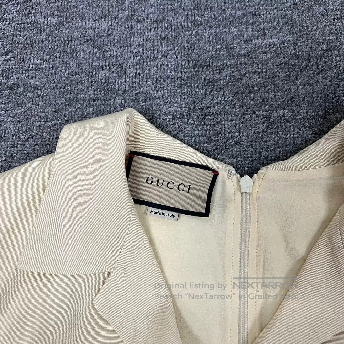 Gucci Gucci Silk Dress with Gold Buckle Belt. Size S / US 4 / IT 40 - 4 Thumbnail