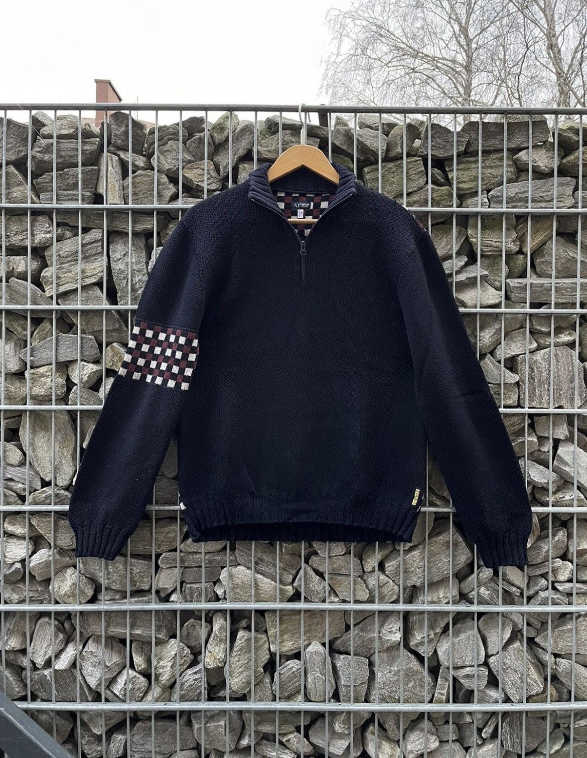 Armani × Cashmere & Wool × Vintage ARMANI Sweater Knit 1/4