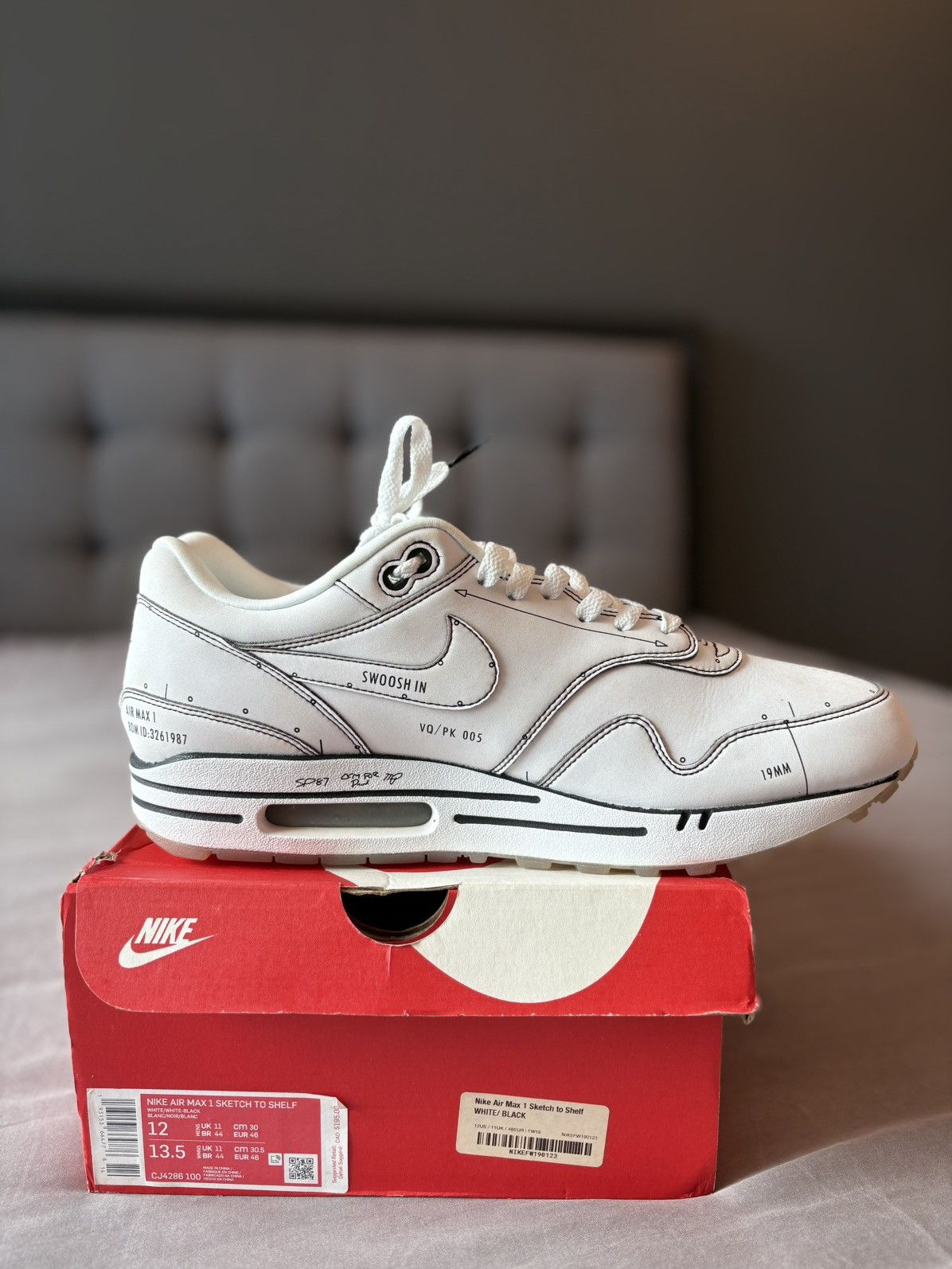 Nike Air Max 1 Sketch to Shelf Size US 12 / EU 45 - 4 Thumbnail