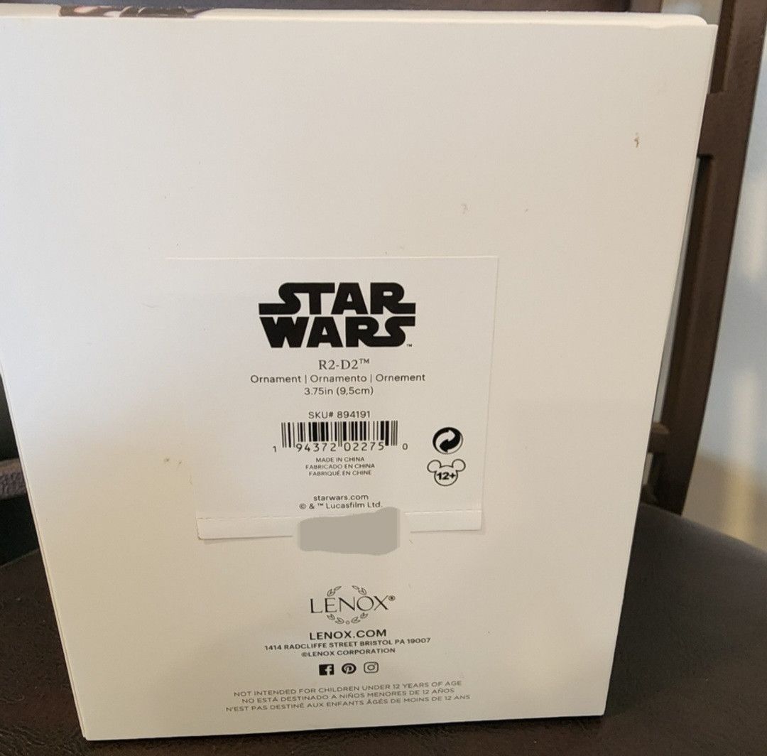 Star Wars New In Box NIB Disney Star Wars Lenox R2-D2 Ornament 2022 Size ONE SIZE - 4 Thumbnail