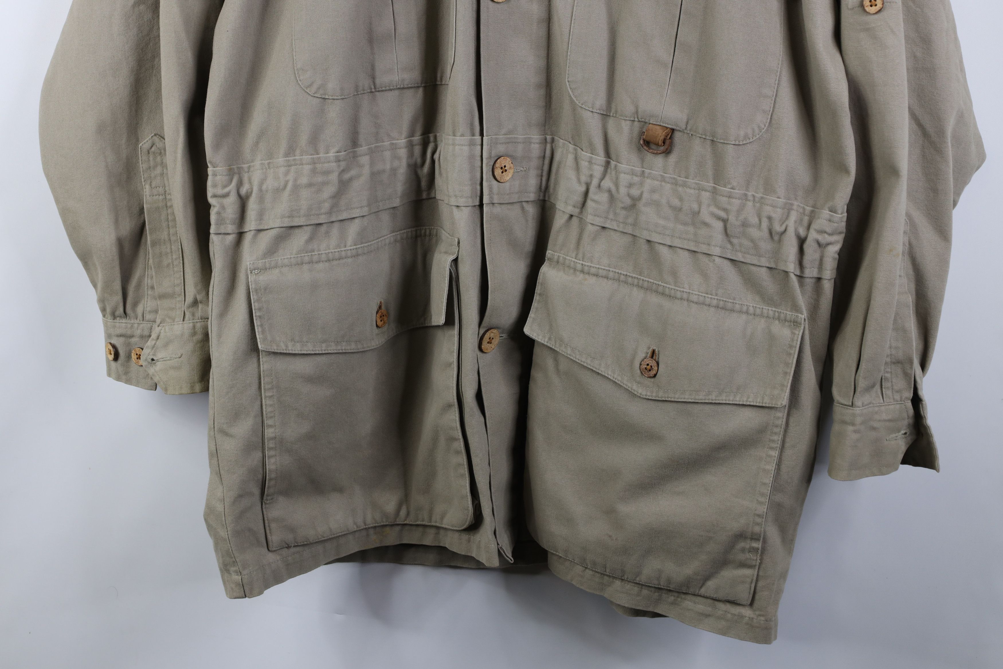 Vintage Vintage 90s Streetwear Cotton Safari Bush Hunting Jacket Size US M / EU 48-50 / 2 - 3 Thumbnail