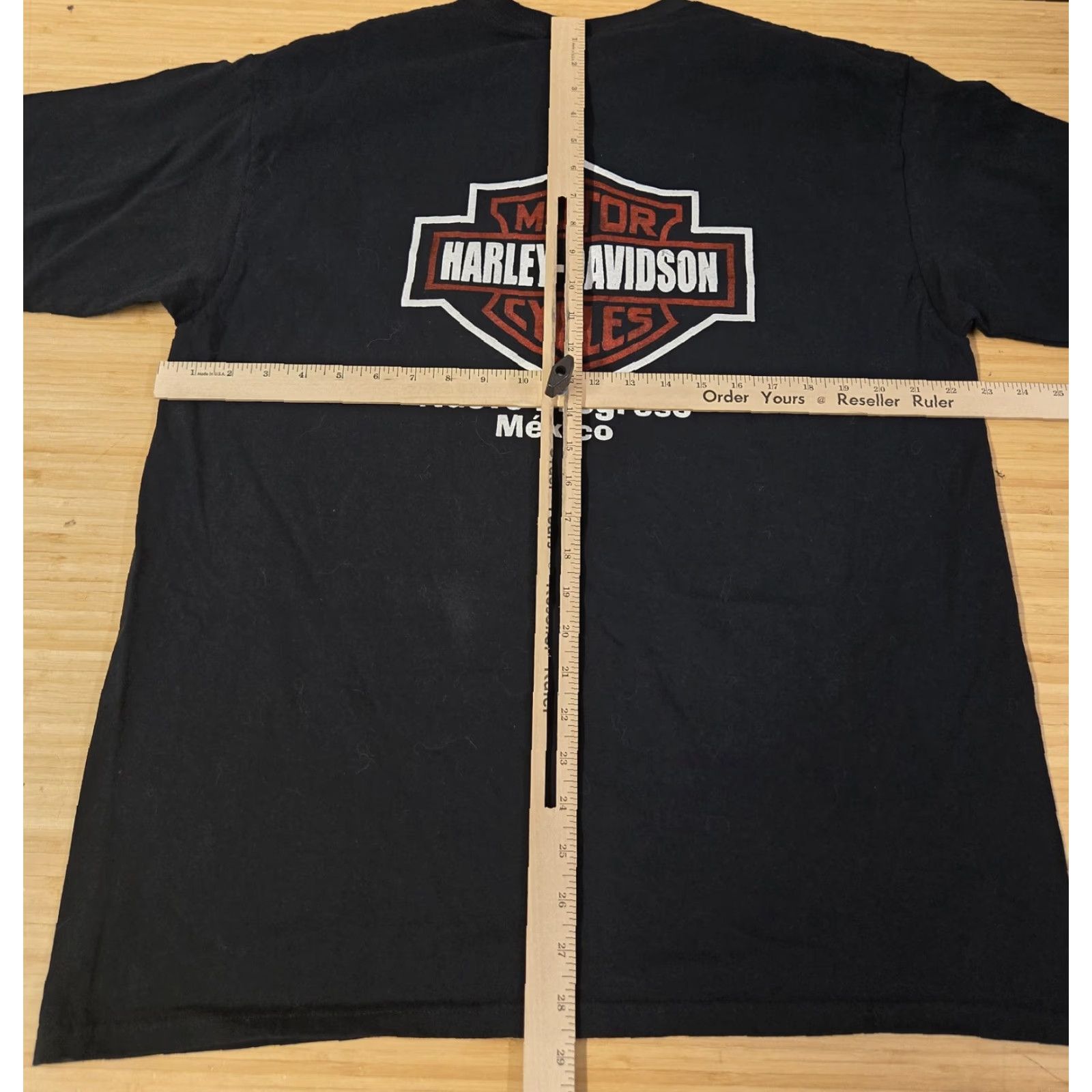 Harley Davidson Harley-Davidson Shirt Mens XL Black Nuevo Progreso Mexico Wings Biker Motorcycle Size US XL / EU 56 / 4 - 6 Thumbnail