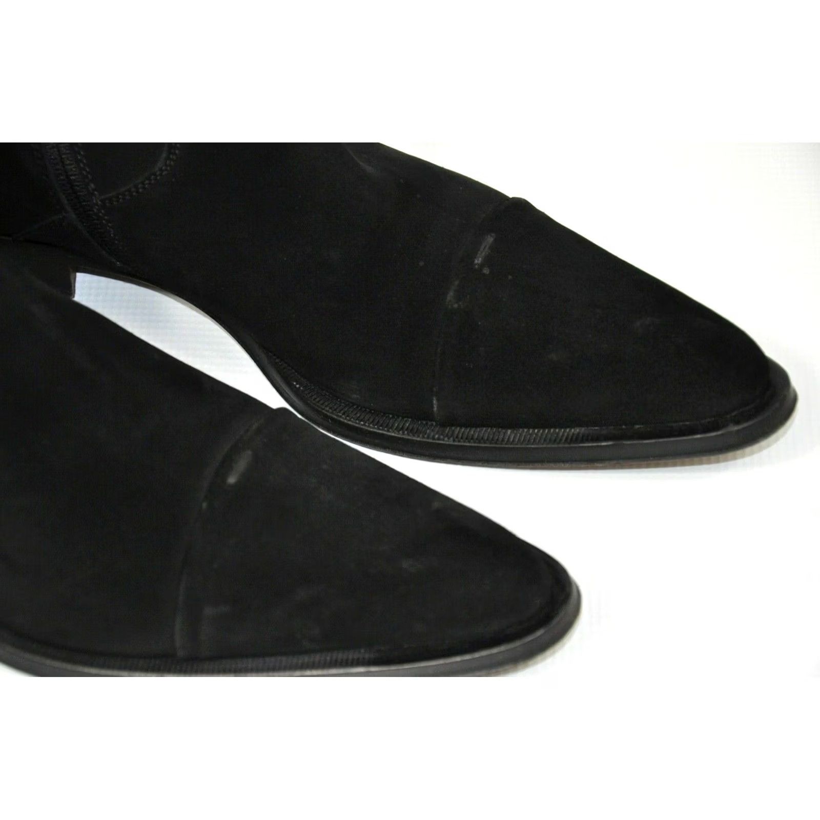 Vintage Cesare Paciotti Suede Leather Boots Black UK 8.5 US 9.5 Men Ankle Boots Leather Lining Black Shoes Size US 10 / EU 43 - 6 Thumbnail