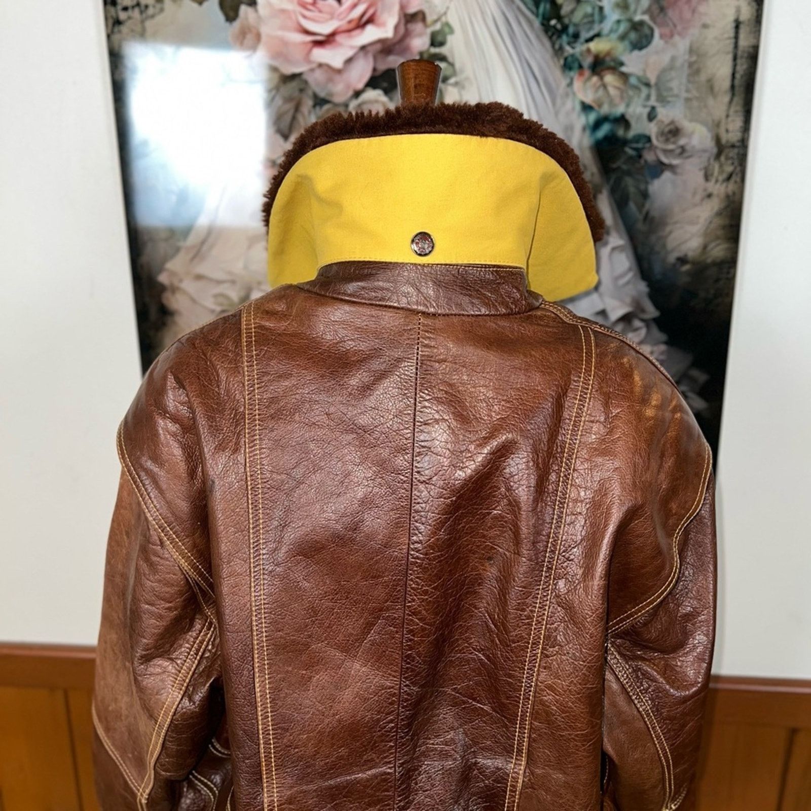 Vintage Fabulous Vintage OBR Leather Bomber Jacket! Size US M / EU 48-50 / 2 - 8 Thumbnail