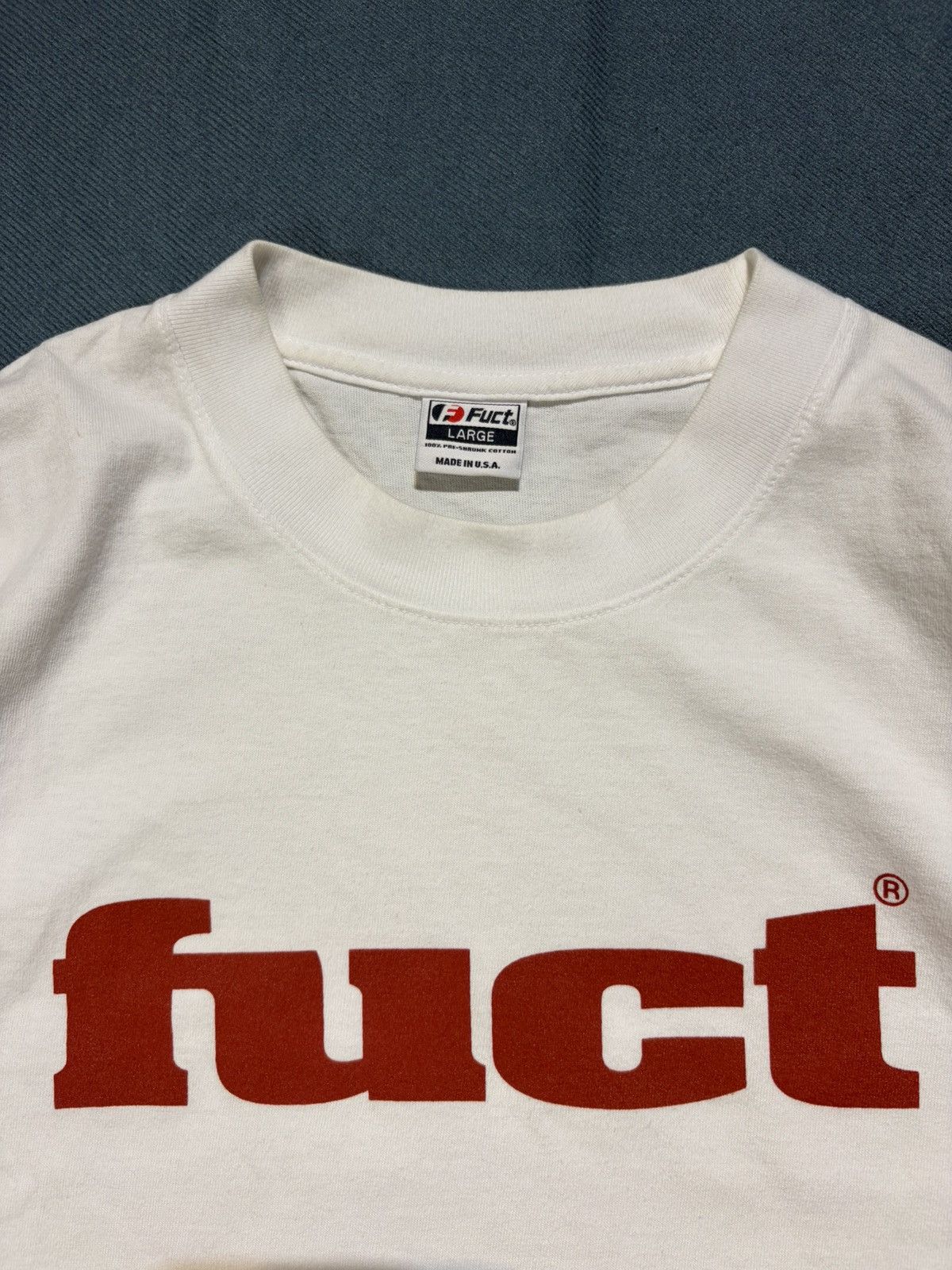 FUCT FUCT OG Logo Tee (White/Red) L Size US L / EU 52-54 / 3 - 5 Thumbnail