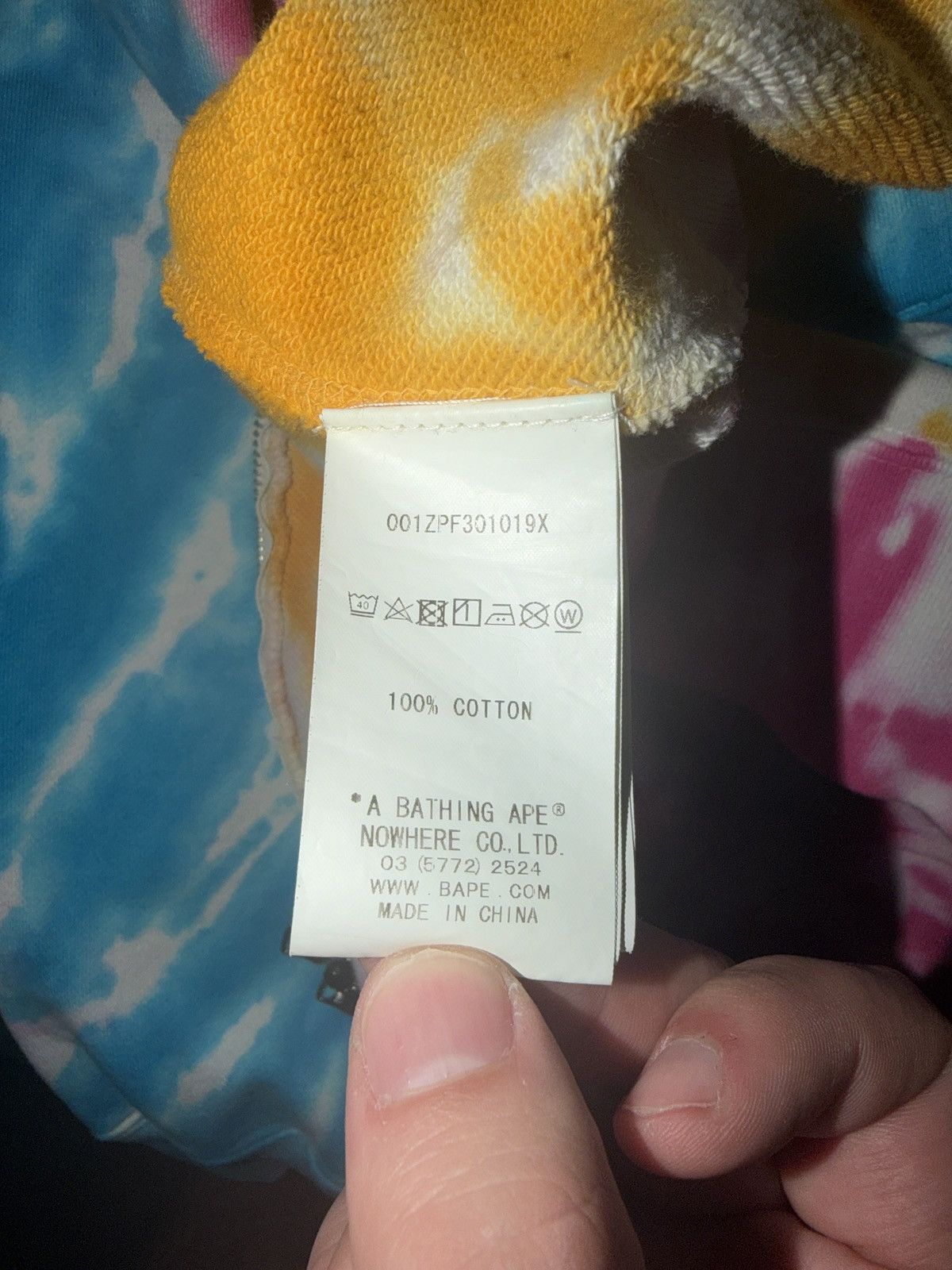 Bape BAPE Tie Dye PONR Shark Wide Full Zip Hoodie Size US XL / EU 56 / 4 - 9 Thumbnail