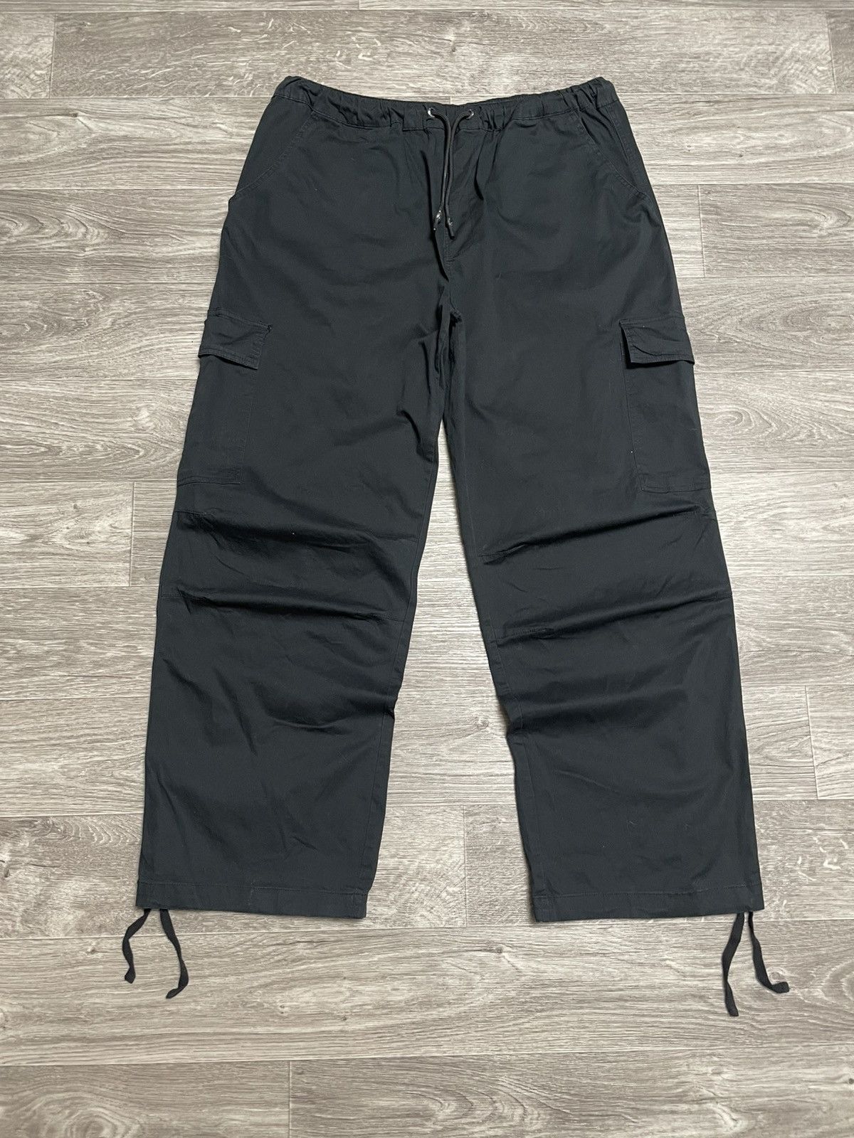 Ed Hardy Ed Hardy x Urban Outfitters Black Cargo Pants Y2K Streetwear Size US 36 / EU 52 - 2 Thumbnail
