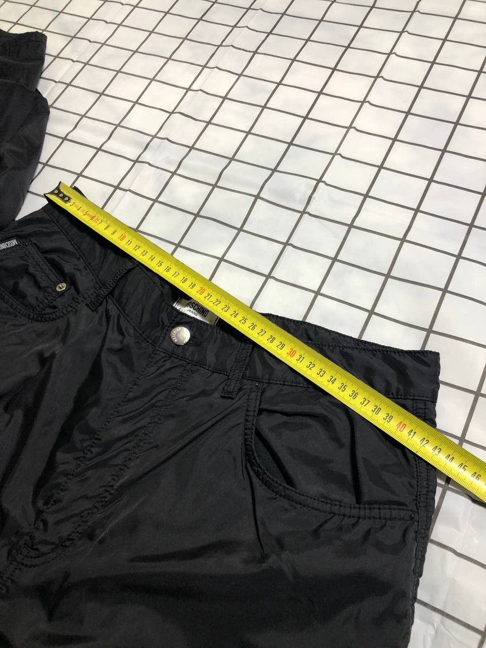 Moschino DESIGNER VINTAGE MOSCHINO Black High Waist Belted Pants Size US 36 / EU 52 - 7 Thumbnail