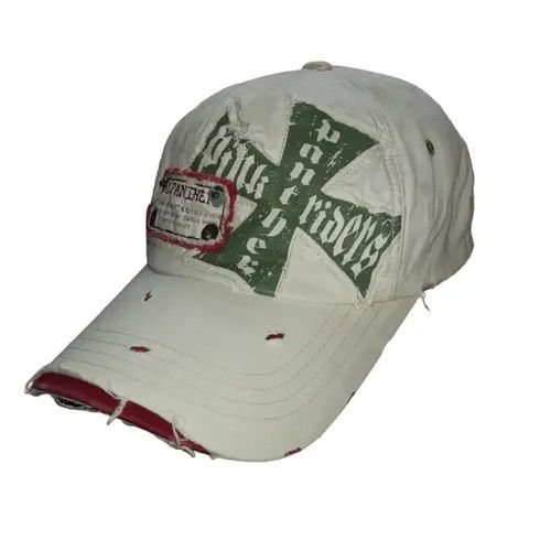 Japanese Brand Ripped Vintage Cap Size ONE SIZE - 4 Thumbnail
