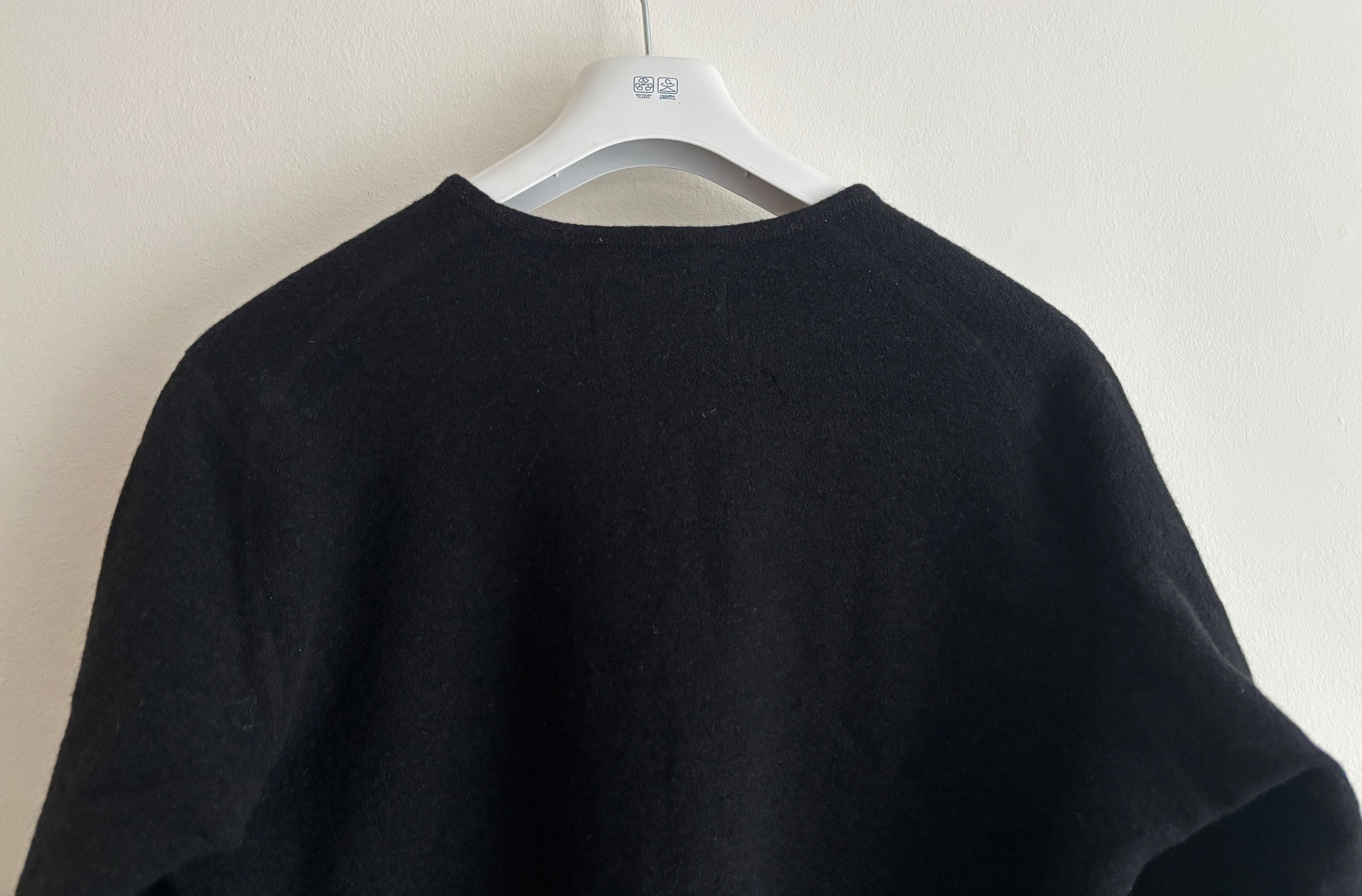 Wings + Horns Black Wool Crewneck Sweater Medium - Large Size US M / EU 48-50 / 2 - 7 Thumbnail