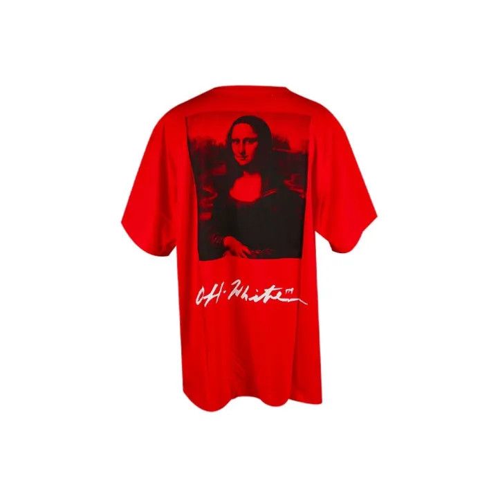 Off-White Off-White Mona Lisa Print Red T-Shirt 0079 Size US S / EU 44-46 / 1 - 1 Thumbnail