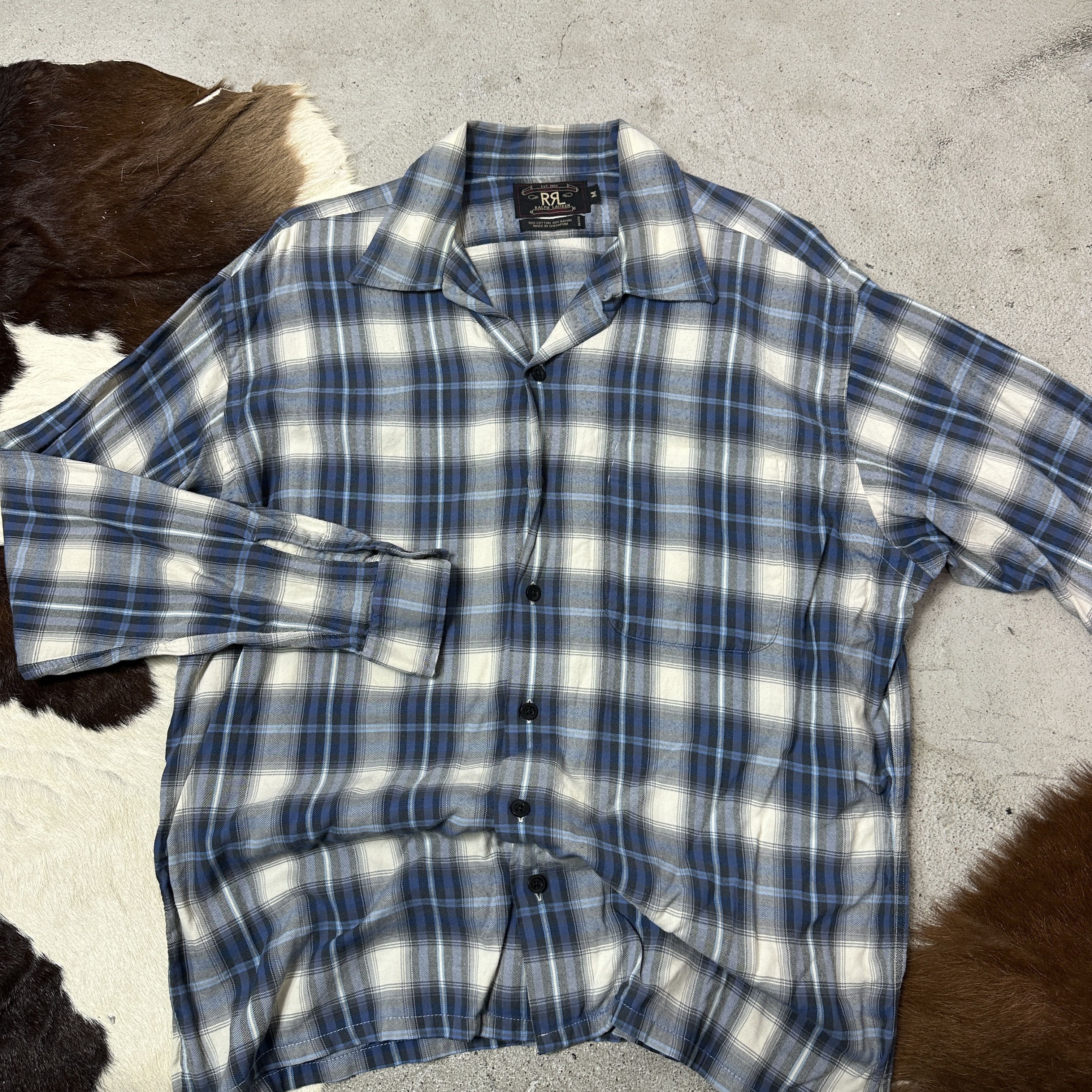 Ralph Lauren Vintage Streetwear Tartan Double R Ralph Lauren Shirt Y2K Size US M / EU 48-50 / 2 - 4 Thumbnail